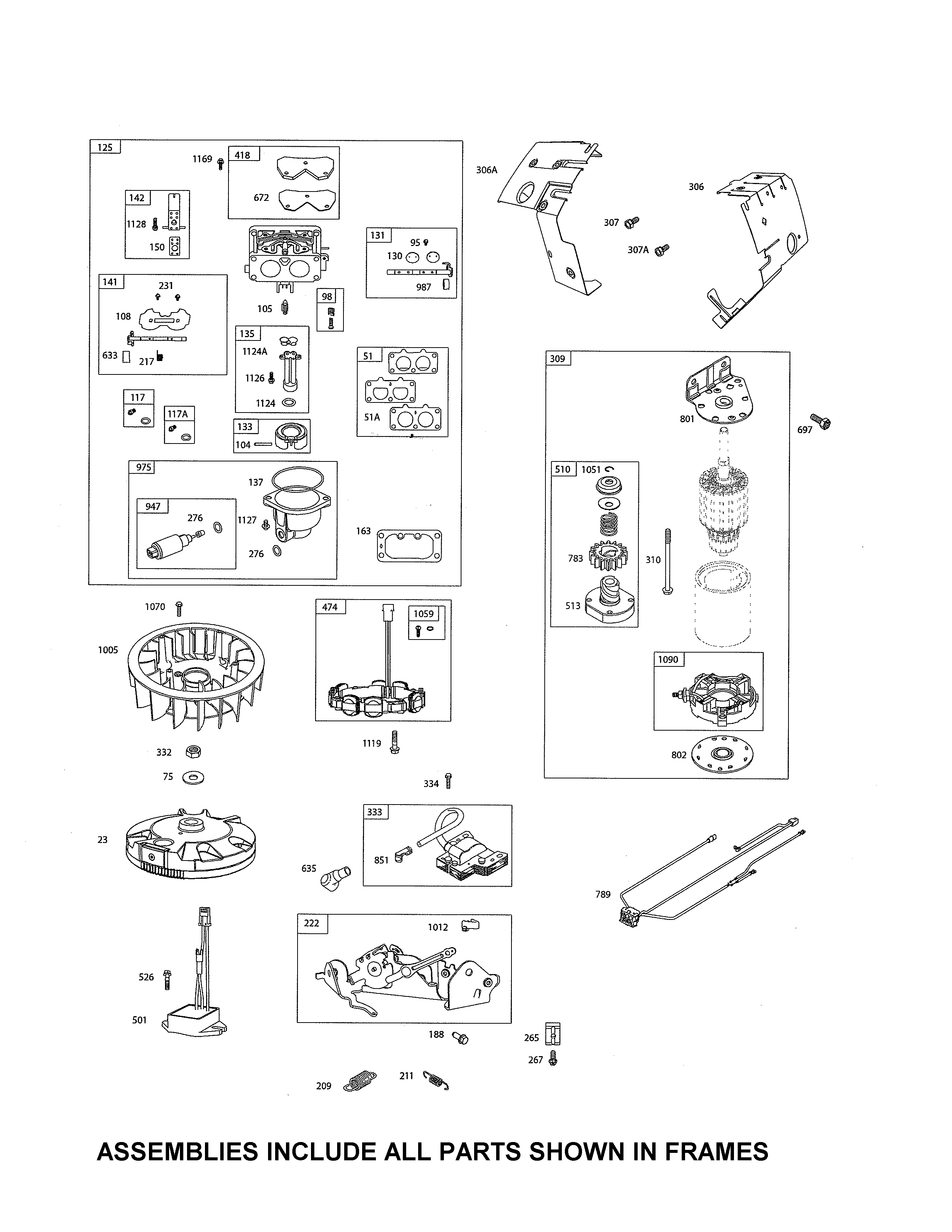 Craftsman 917986471 carburetor/motor-starter diagram