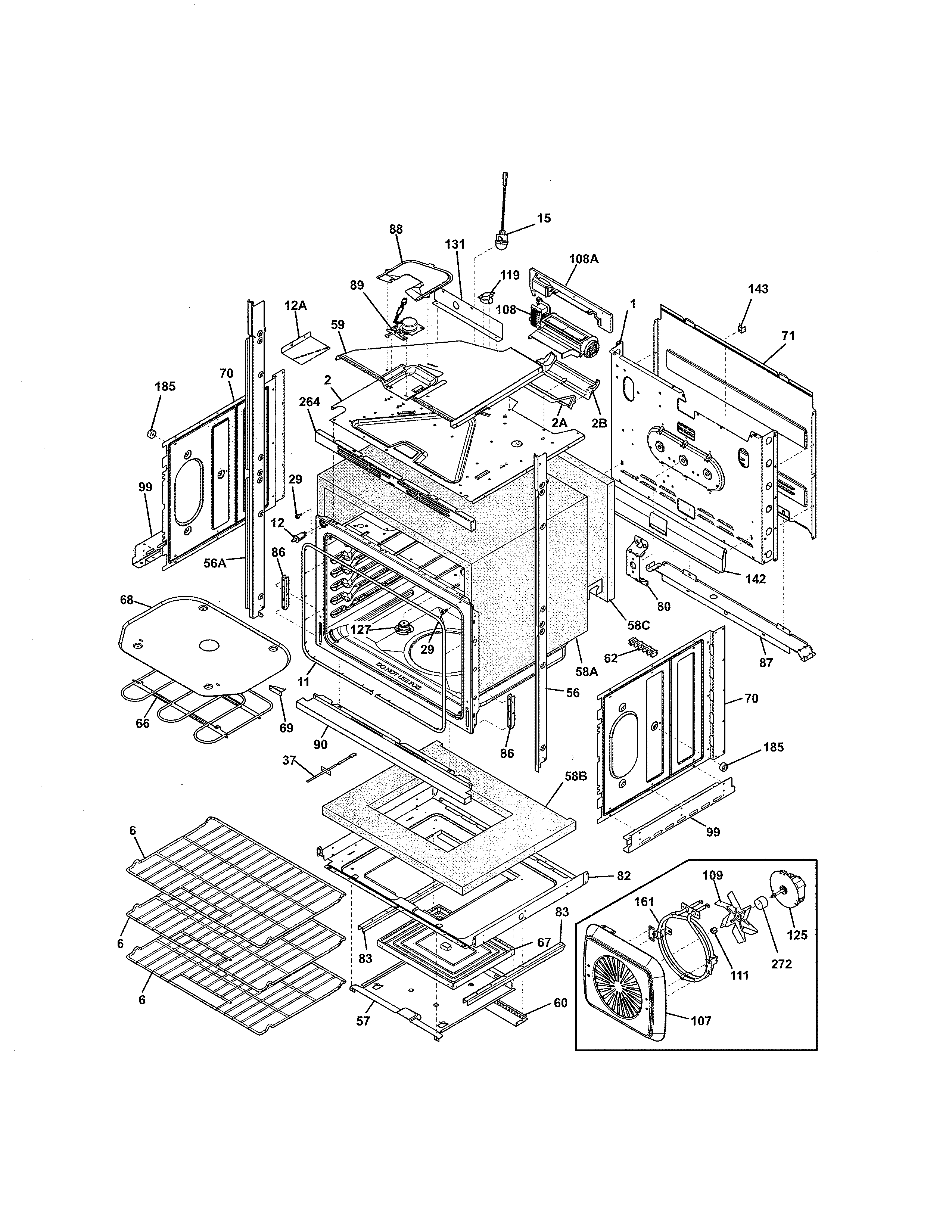 Kenmore 79049539312 lower oven diagram