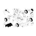 Craftsman 917371812 drive control/gear case/wheels diagram