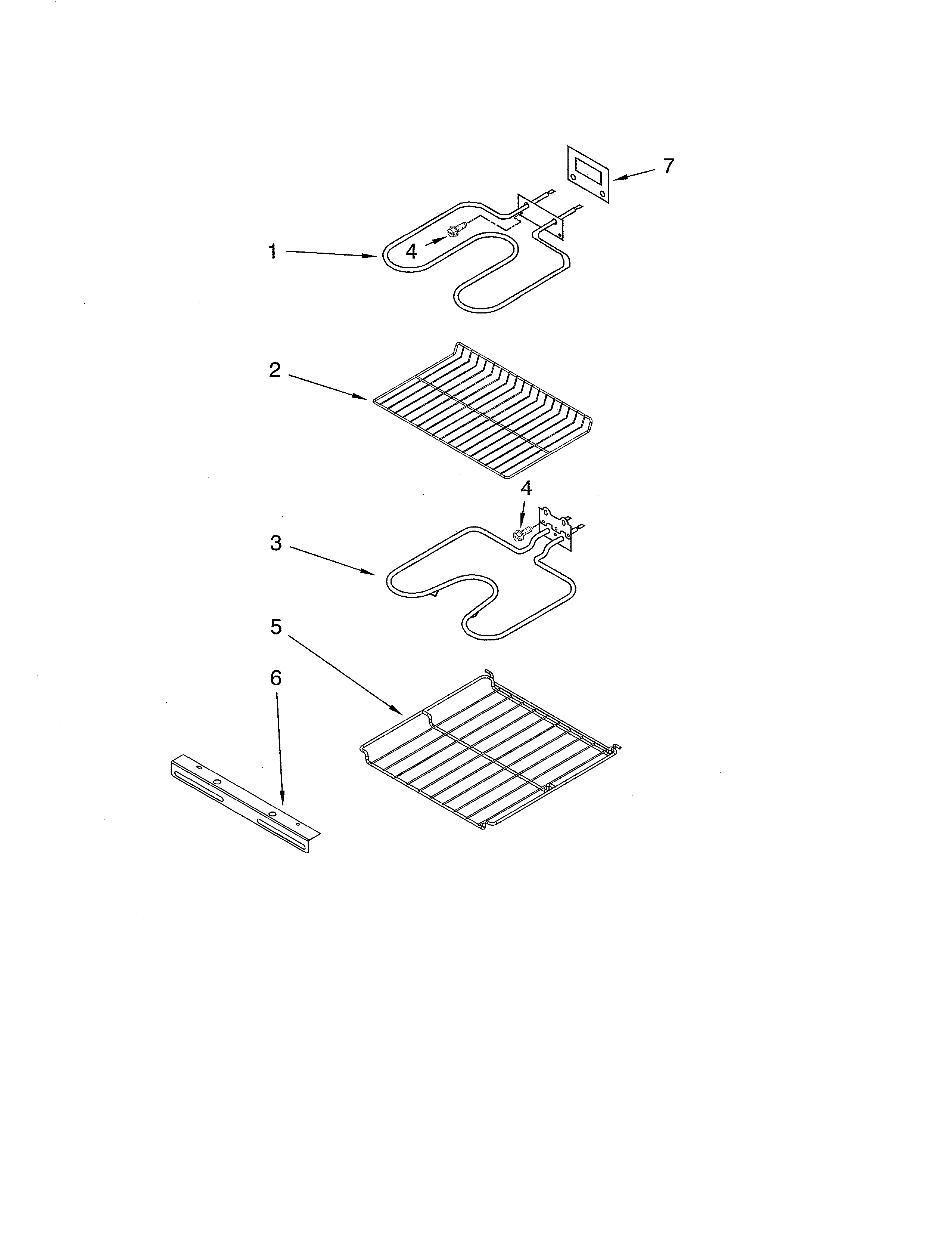 Maytag CWE5800ACB25 internal oven diagram