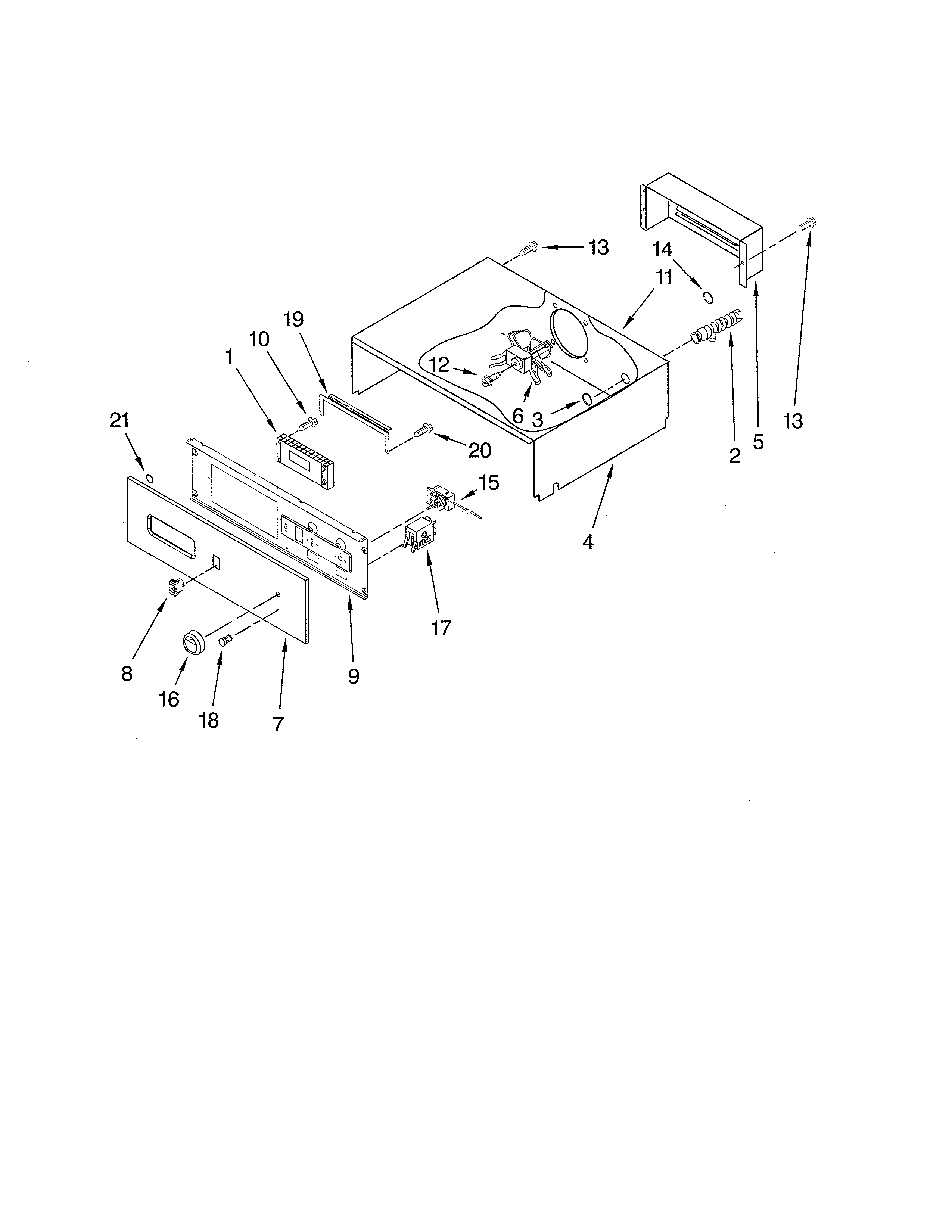 Maytag CWE5800ACB25 control panel diagram