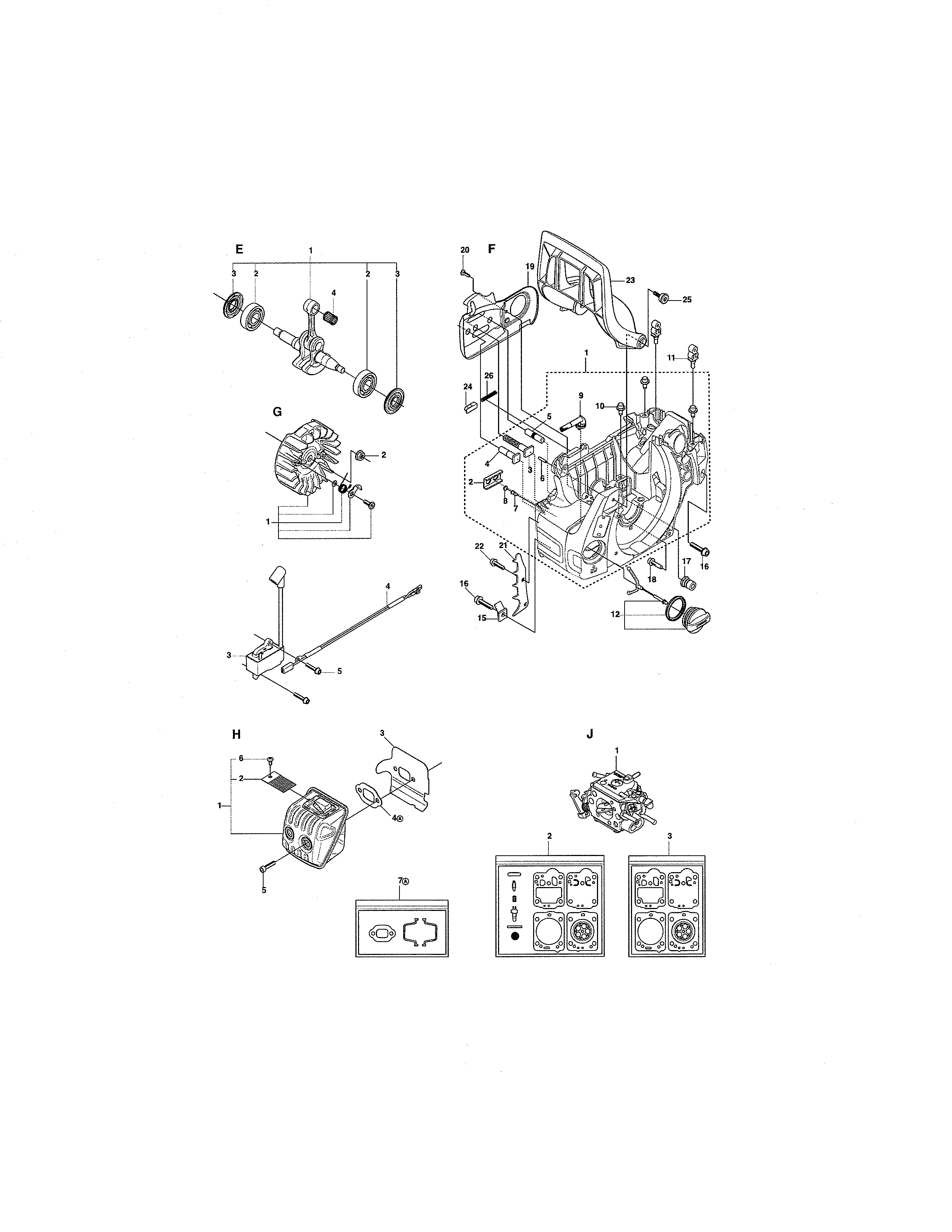 Craftsman 358382000 crankshaft/crankcase diagram