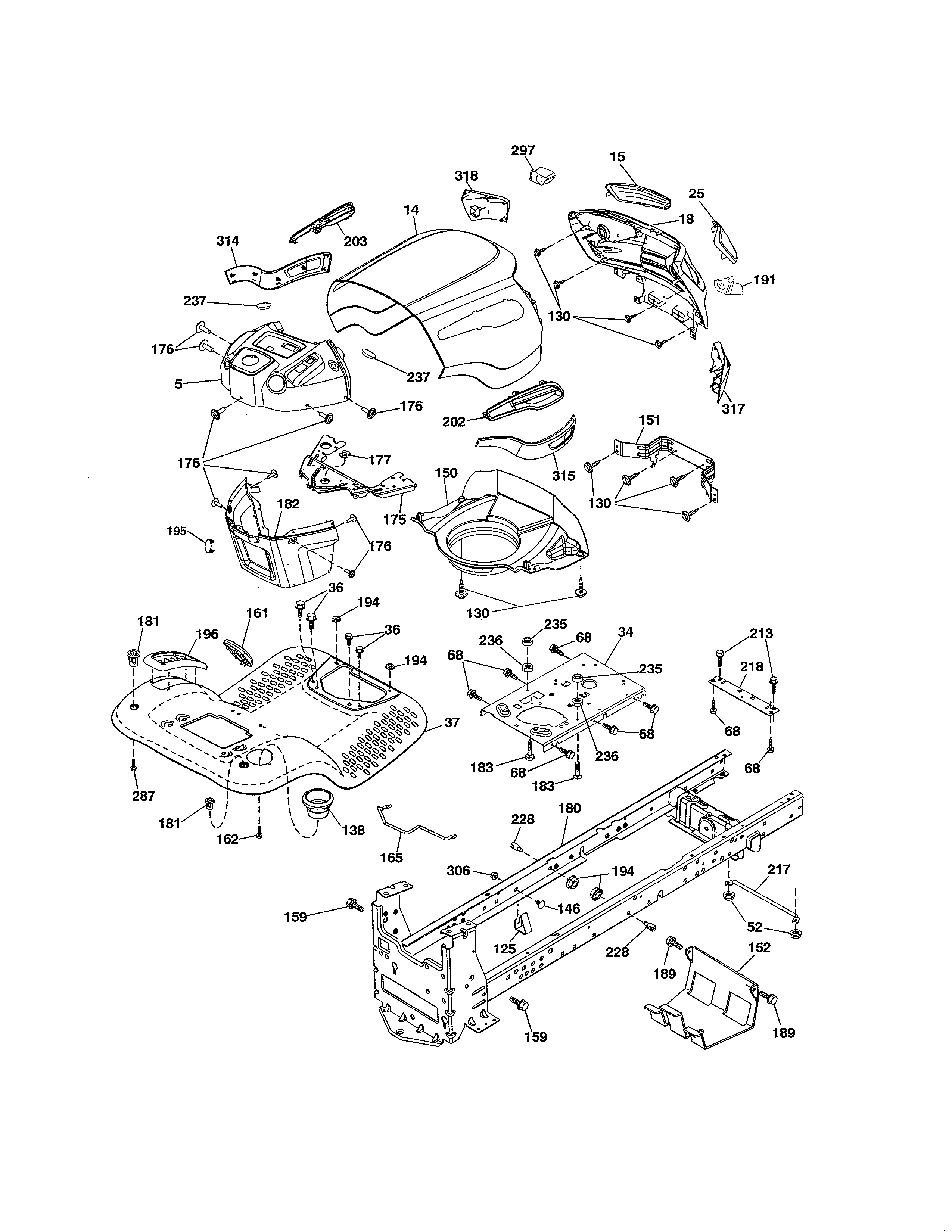 Craftsman 917288663 chassis diagram