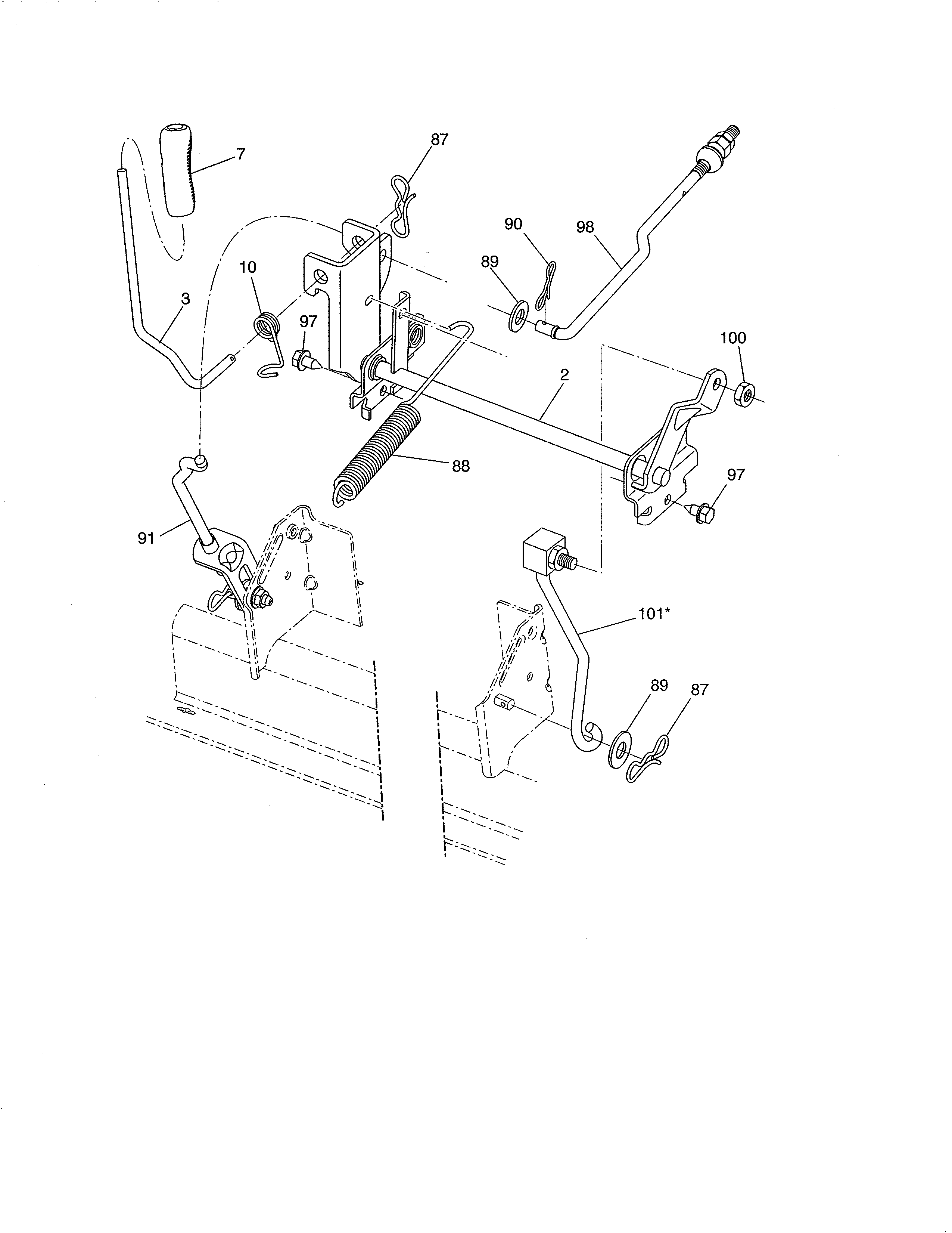 Craftsman 917288663 lift diagram