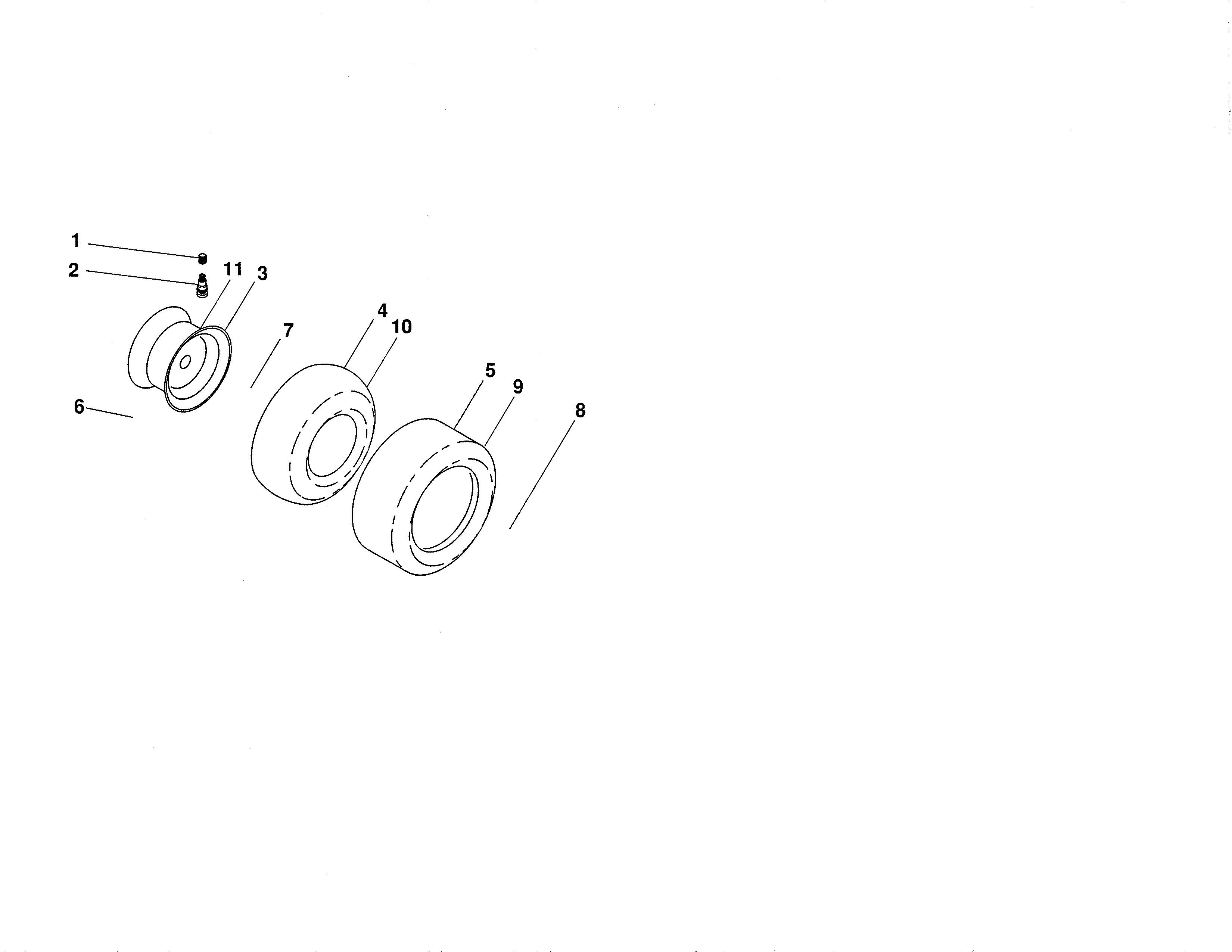 Craftsman 917288663 wheels & tires diagram