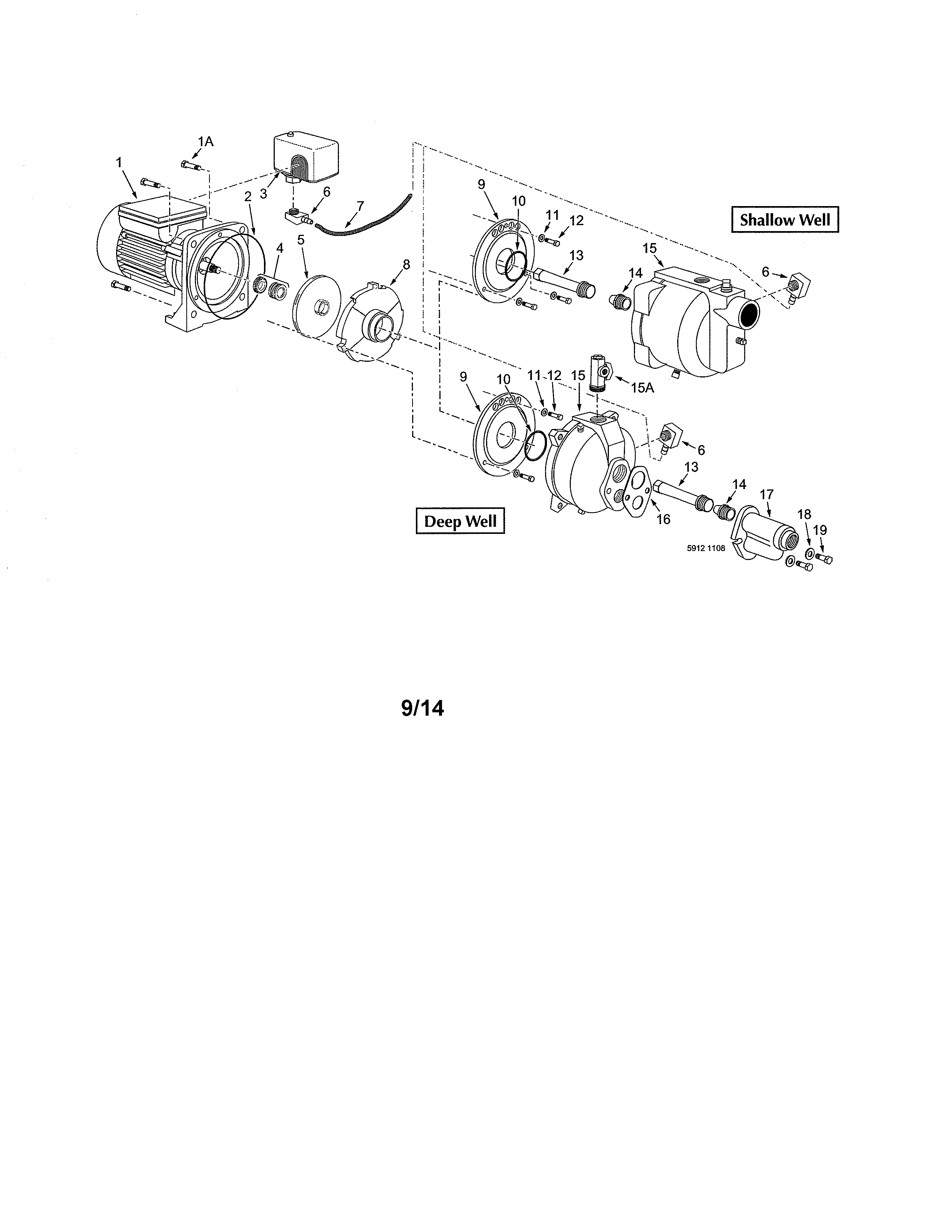 Flotec FP4157 shallow well pump diagram