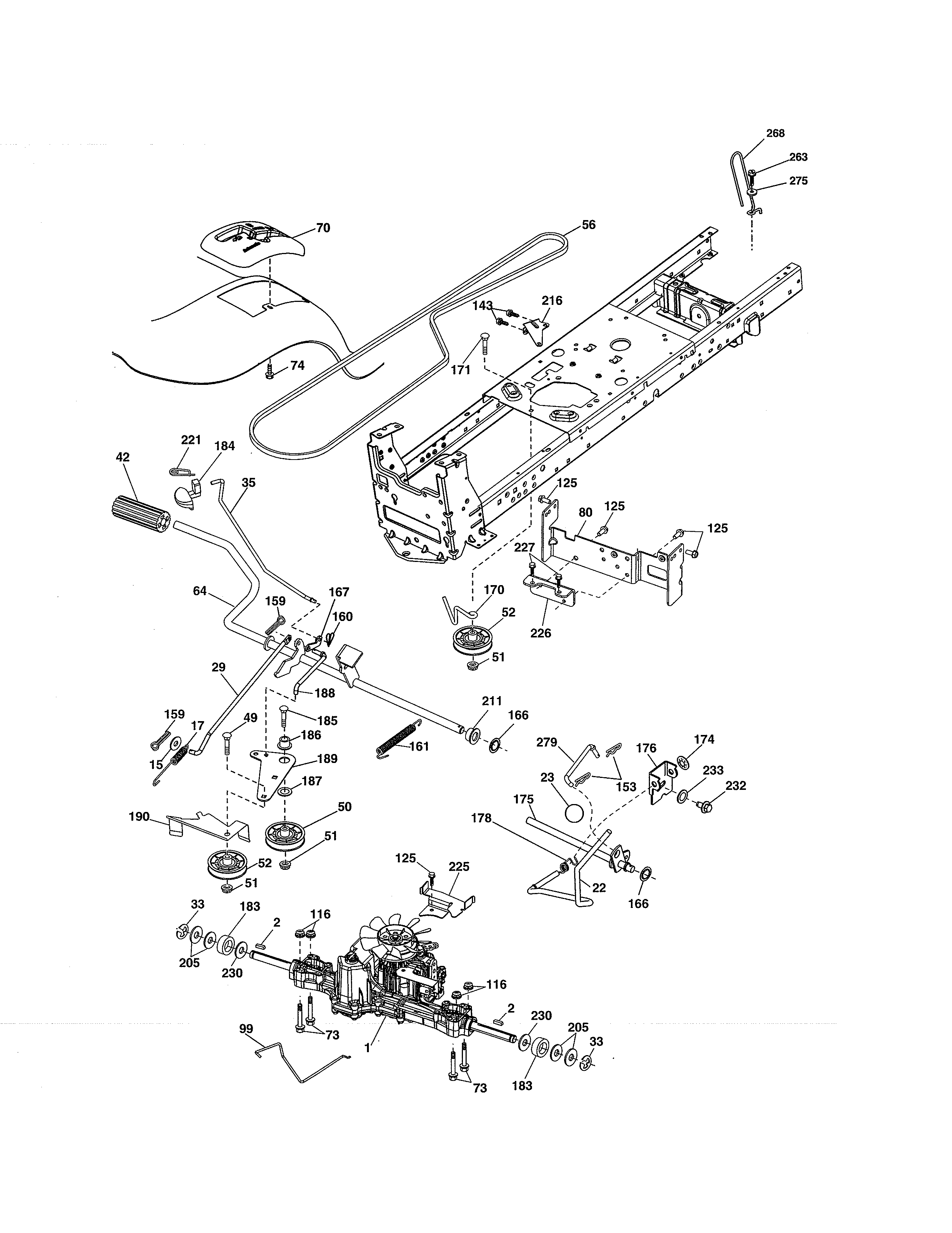 Craftsman 917255621 drive diagram