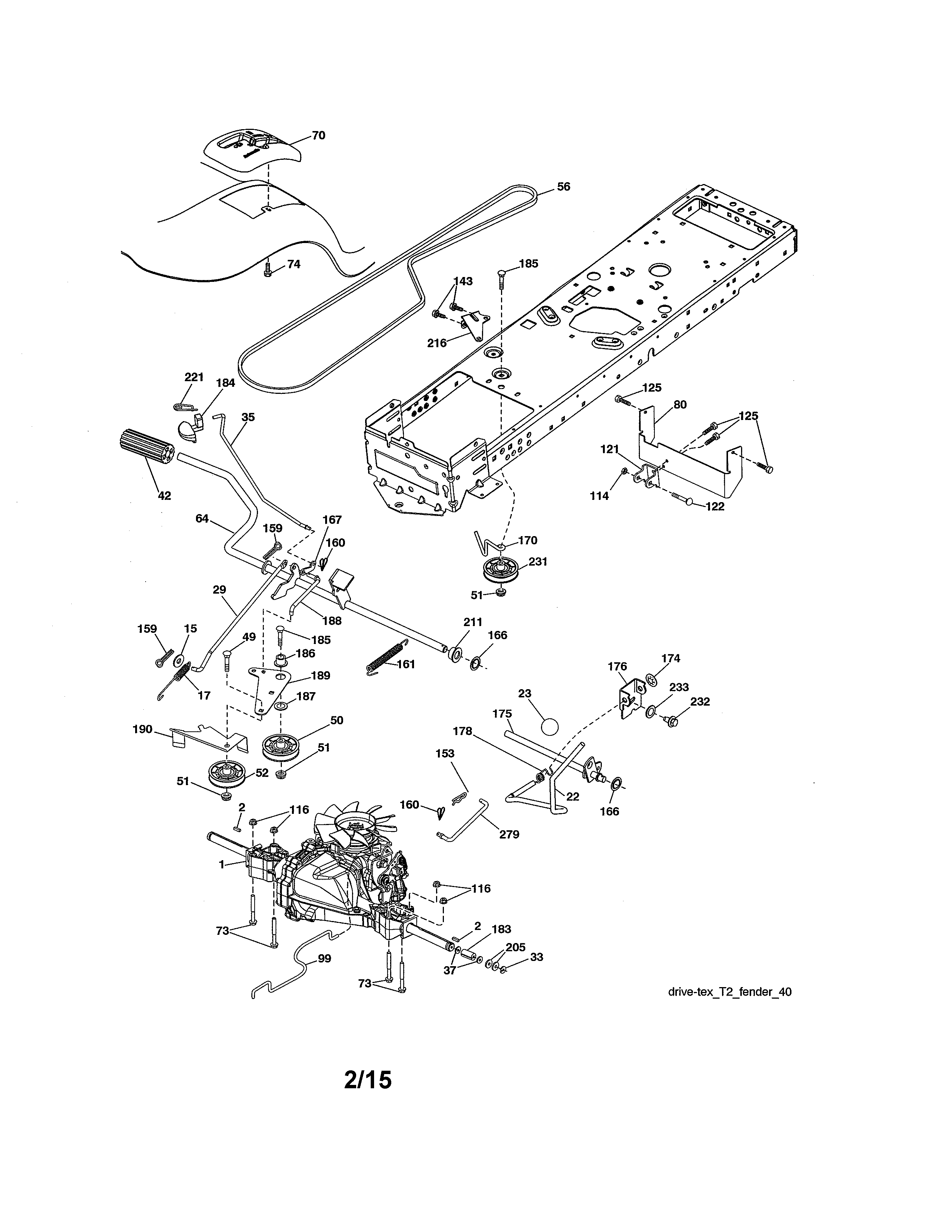 Craftsman 917986340 ground drive diagram