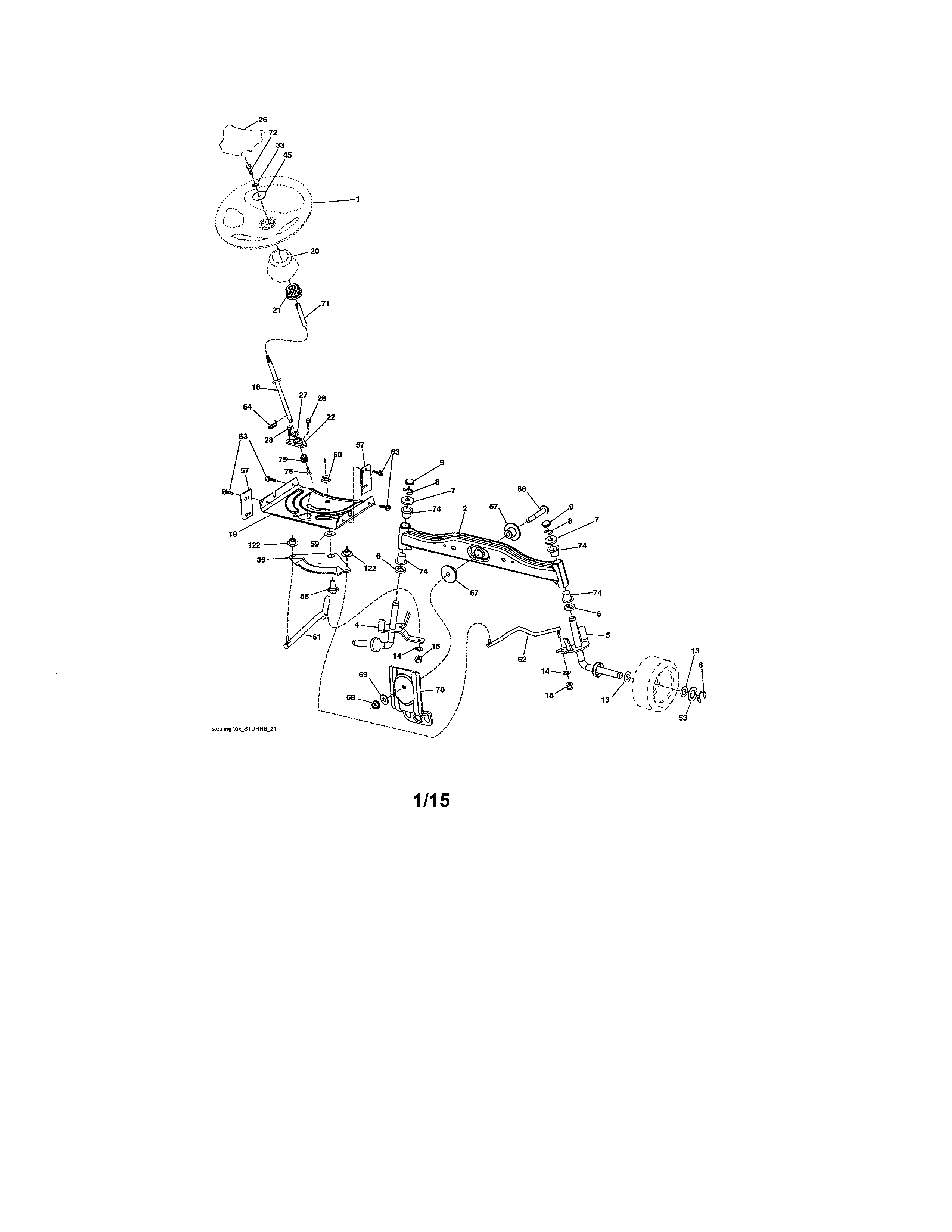 Craftsman 917986340 steering diagram