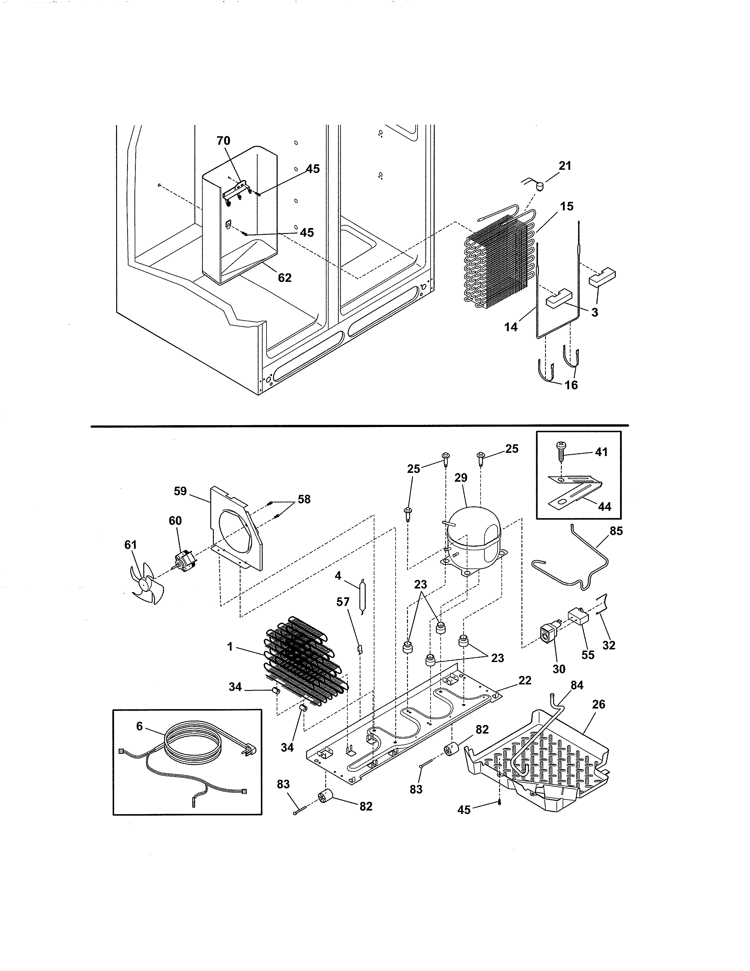 Frigidaire FRS3HR5HMB5 system diagram