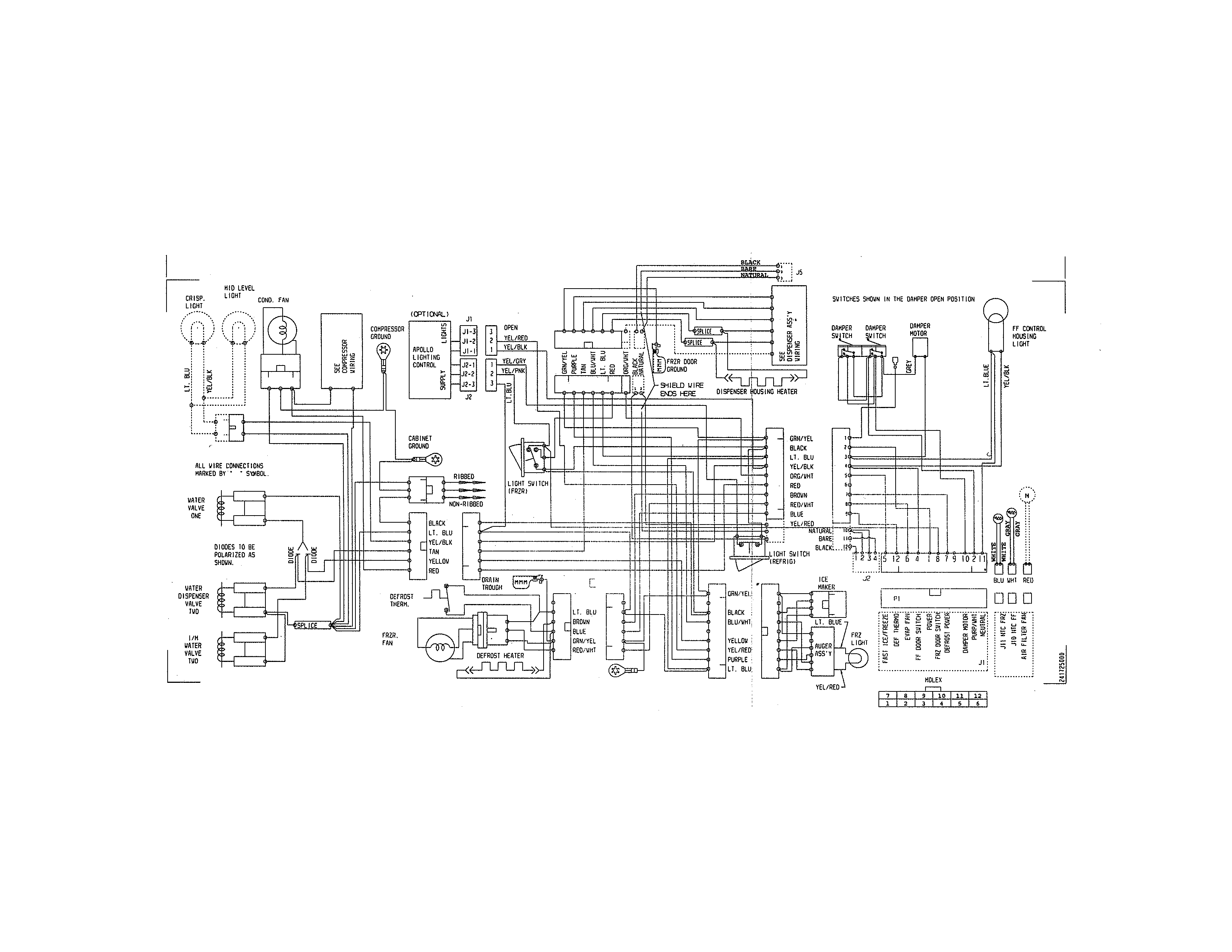 Frigidaire FRS3HR5HMB5 wiring diagram diagram