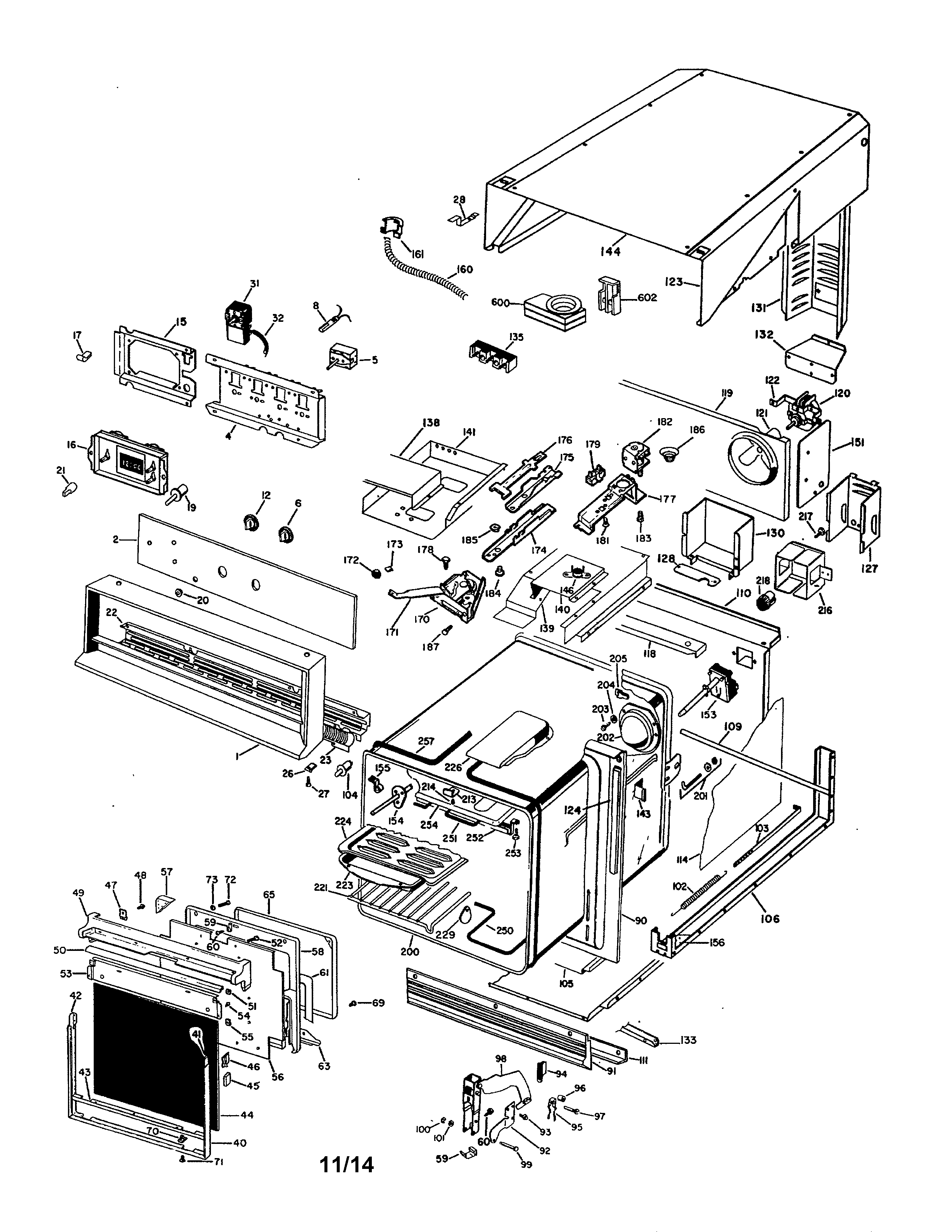 GE JRP03G*06 electric wall oven diagram