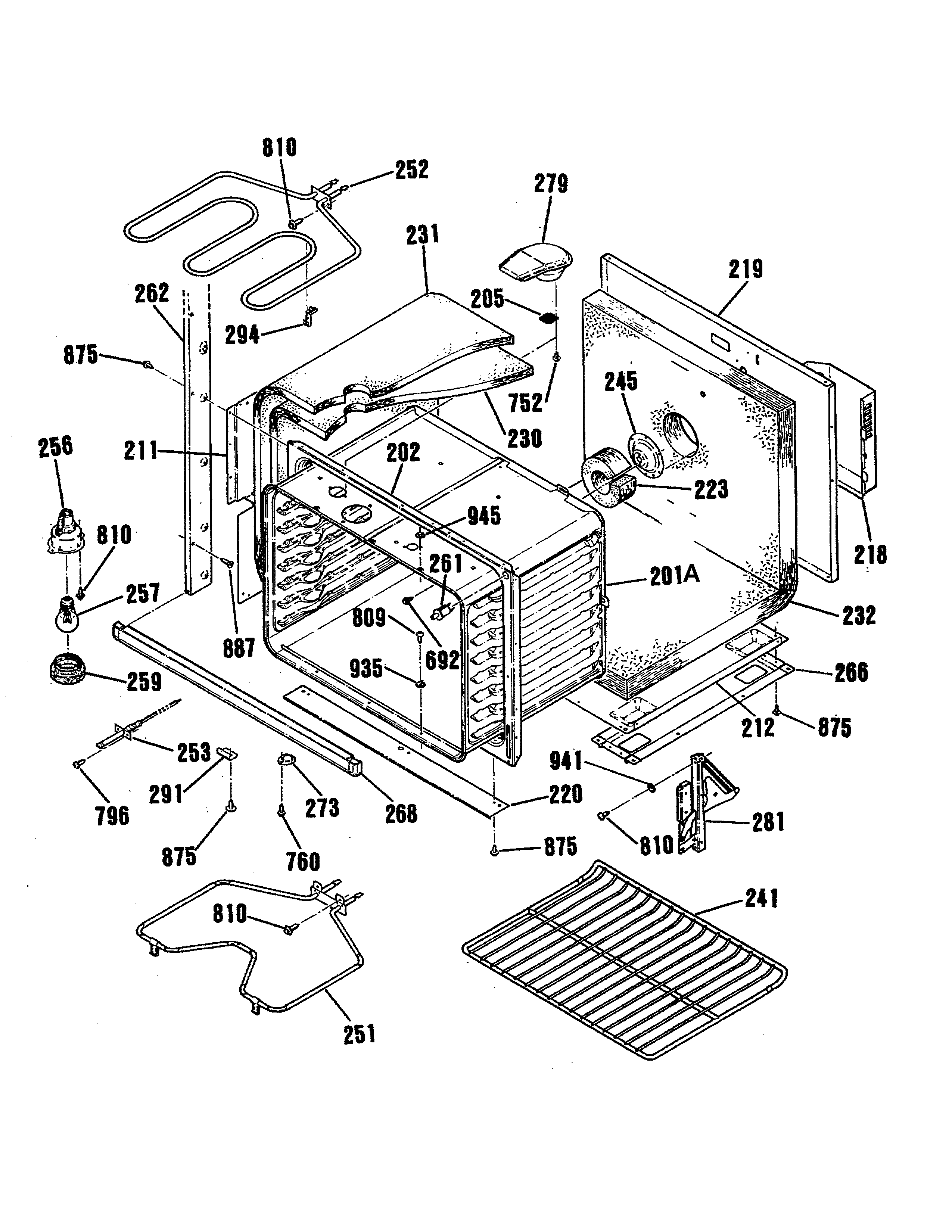 GE JTP55WV1WW upper body diagram