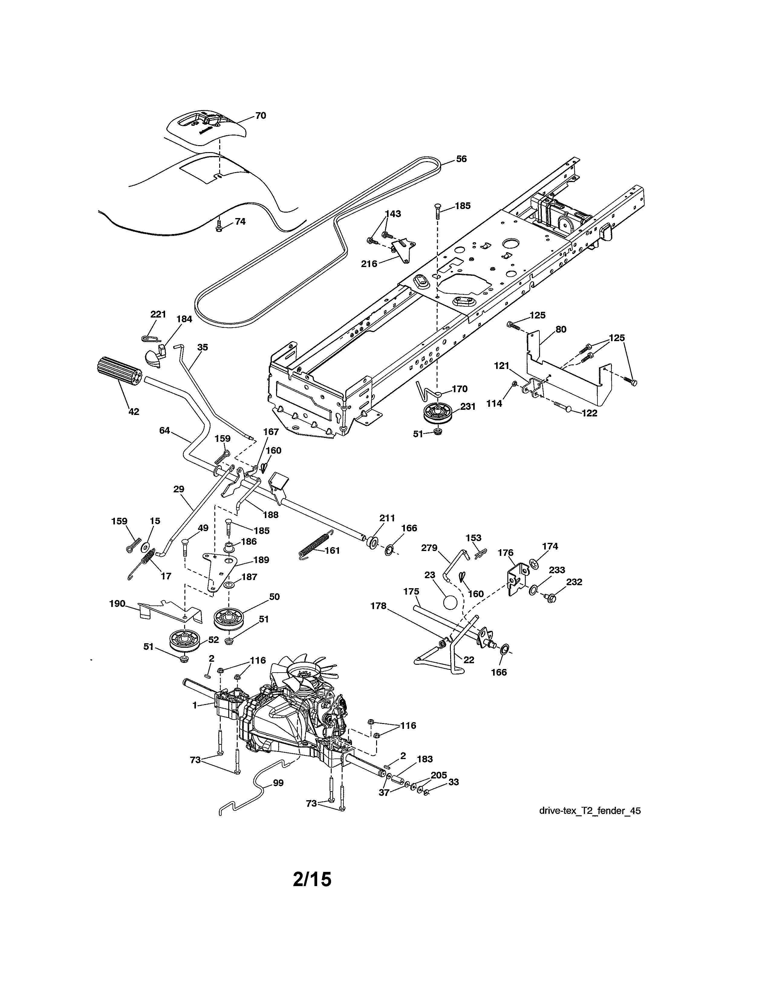 Craftsman 917203830 ground drive diagram