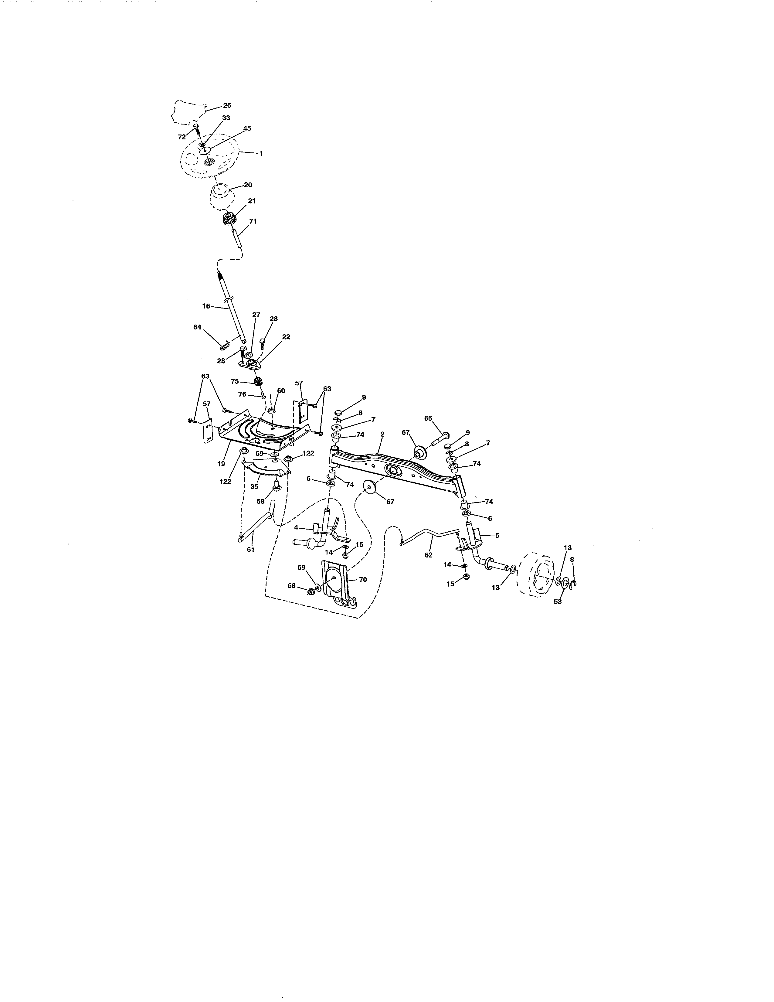 Craftsman 917986351 steering diagram