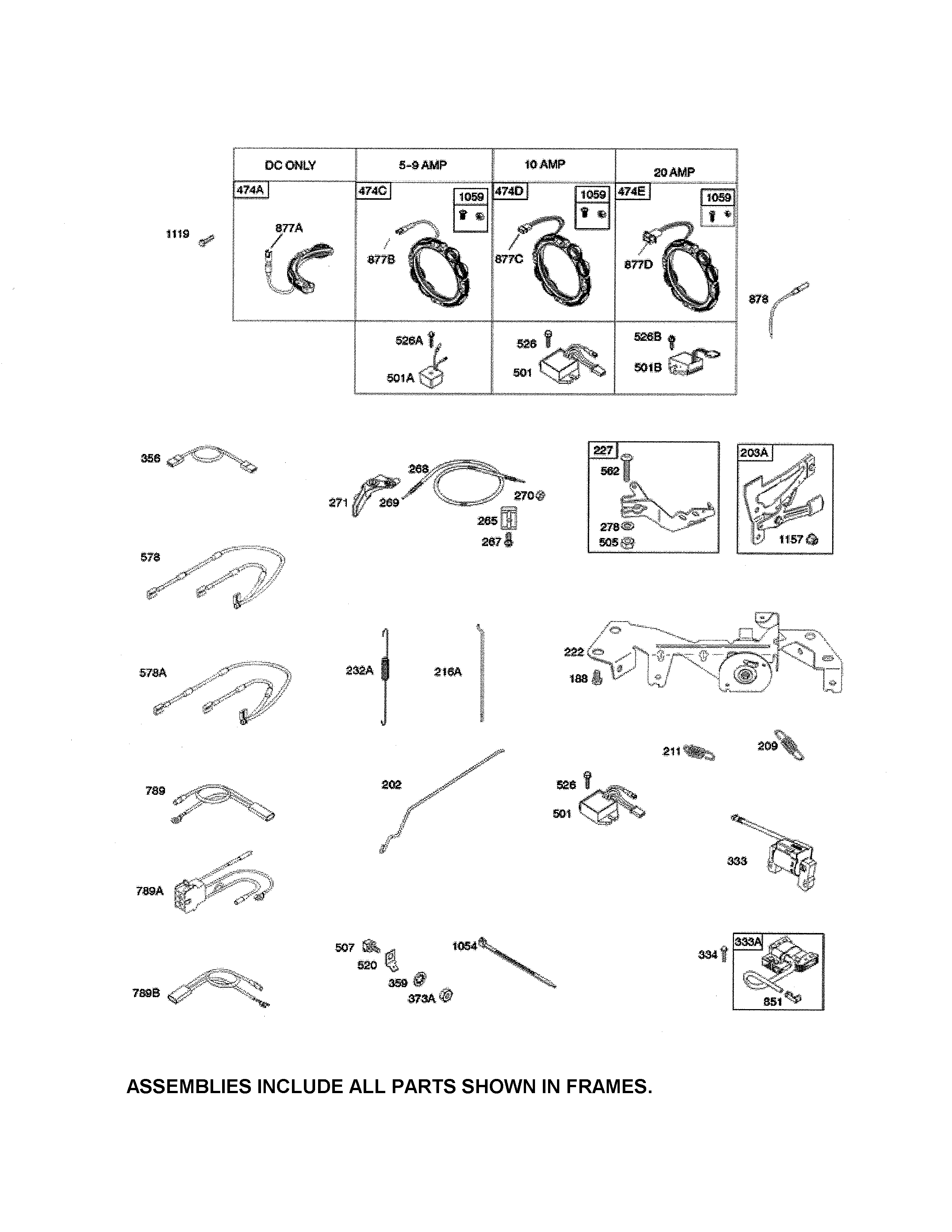 Snapper YT2300 (2690503) alternator/armature-magneto diagram