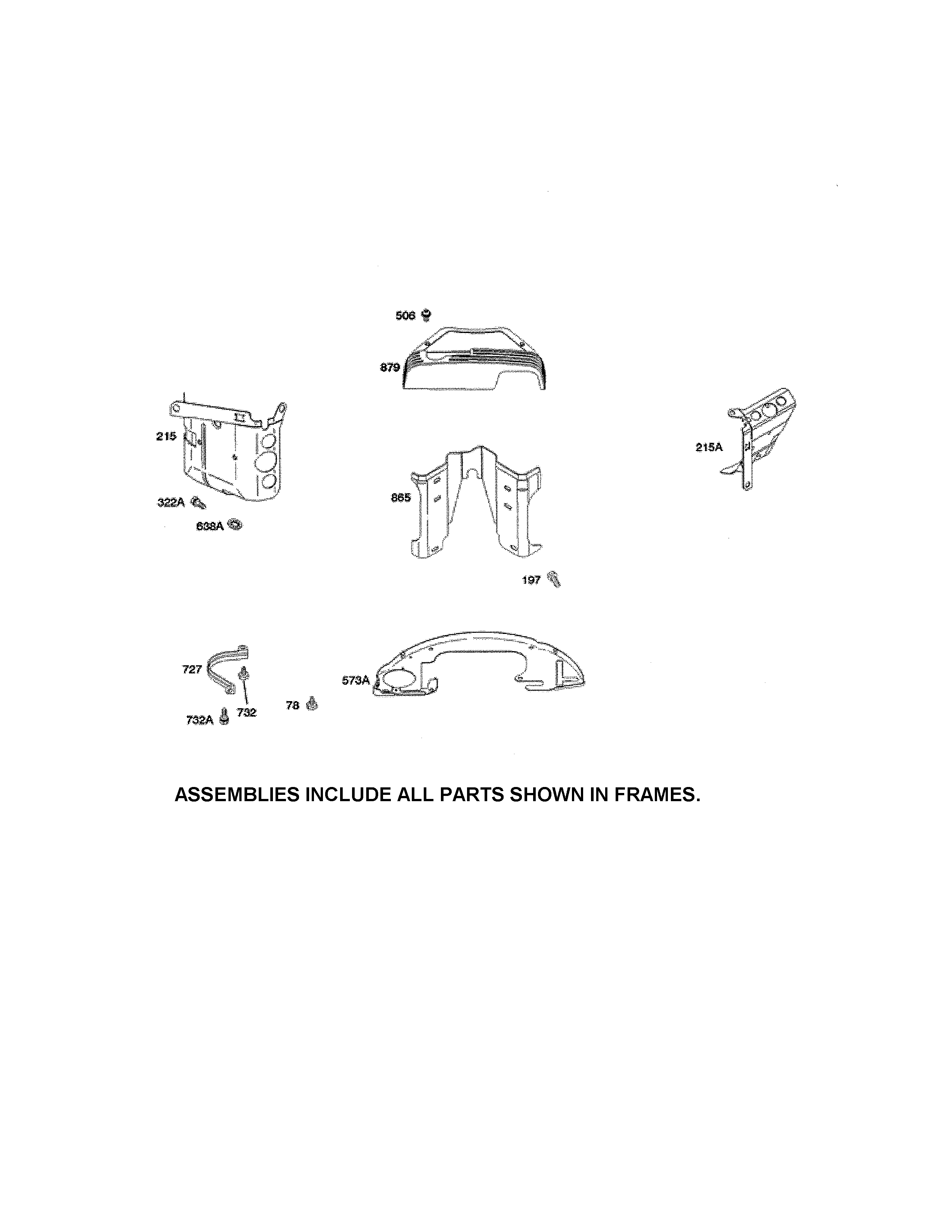 Snapper YT2300 (2690503) shrouds diagram