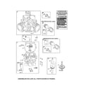 Snapper 2690176 cylinder/sump/crankshaft diagram