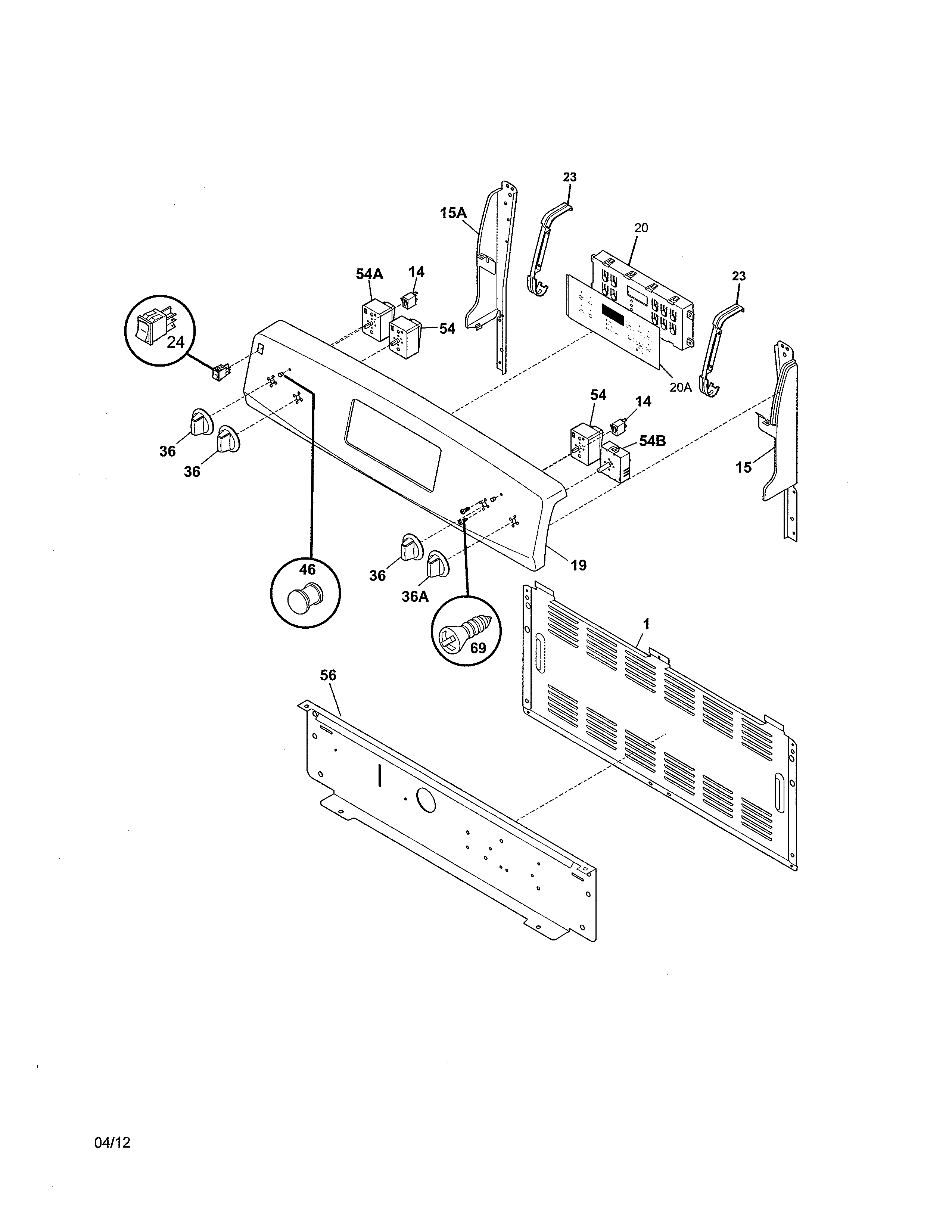 Kenmore 79092202016 backguard diagram