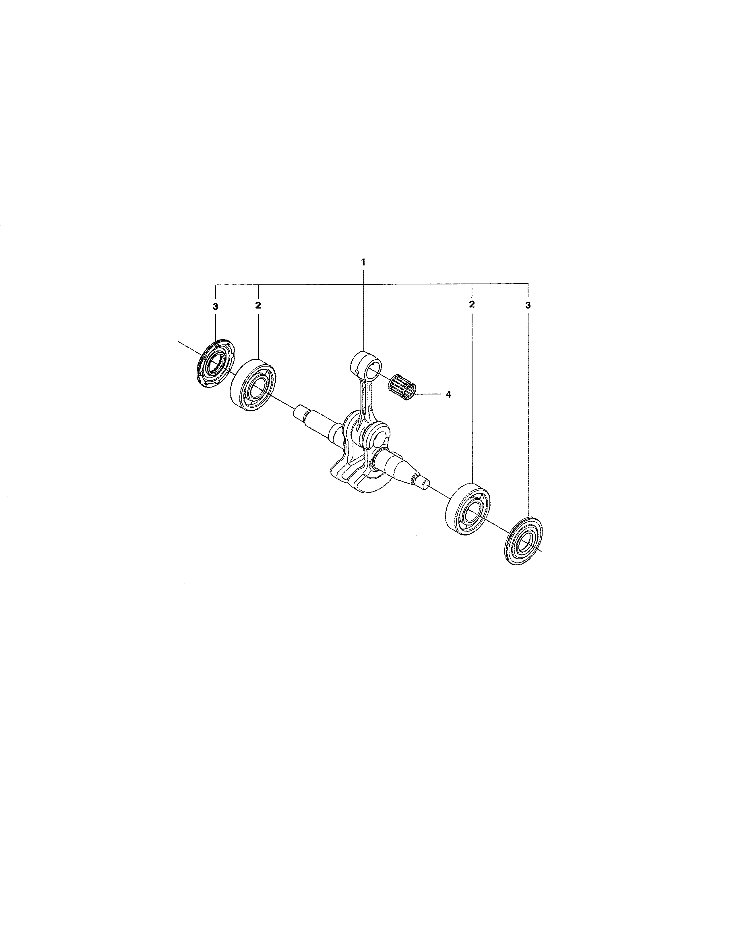 Husqvarna 450E crankshaft diagram