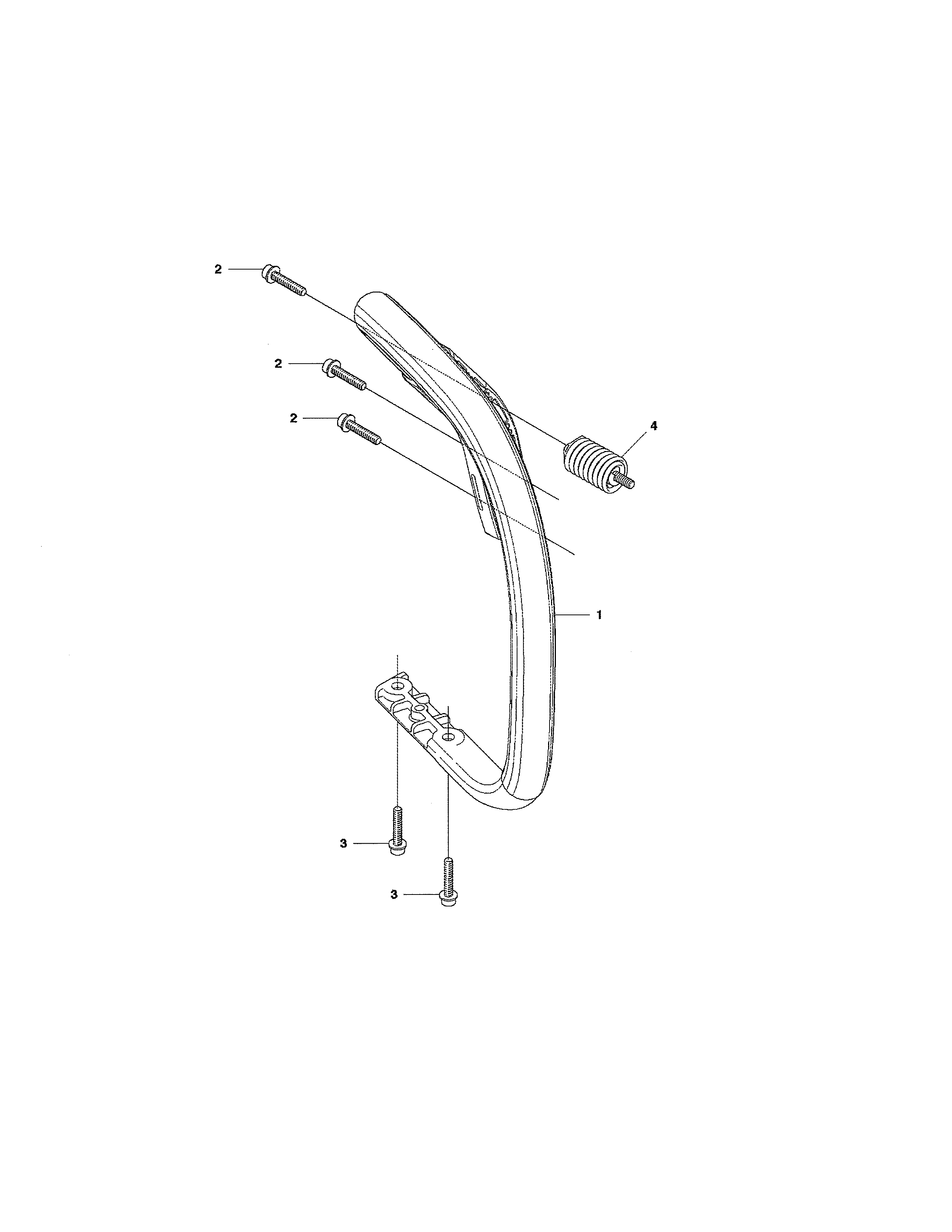 Husqvarna 450E handle diagram
