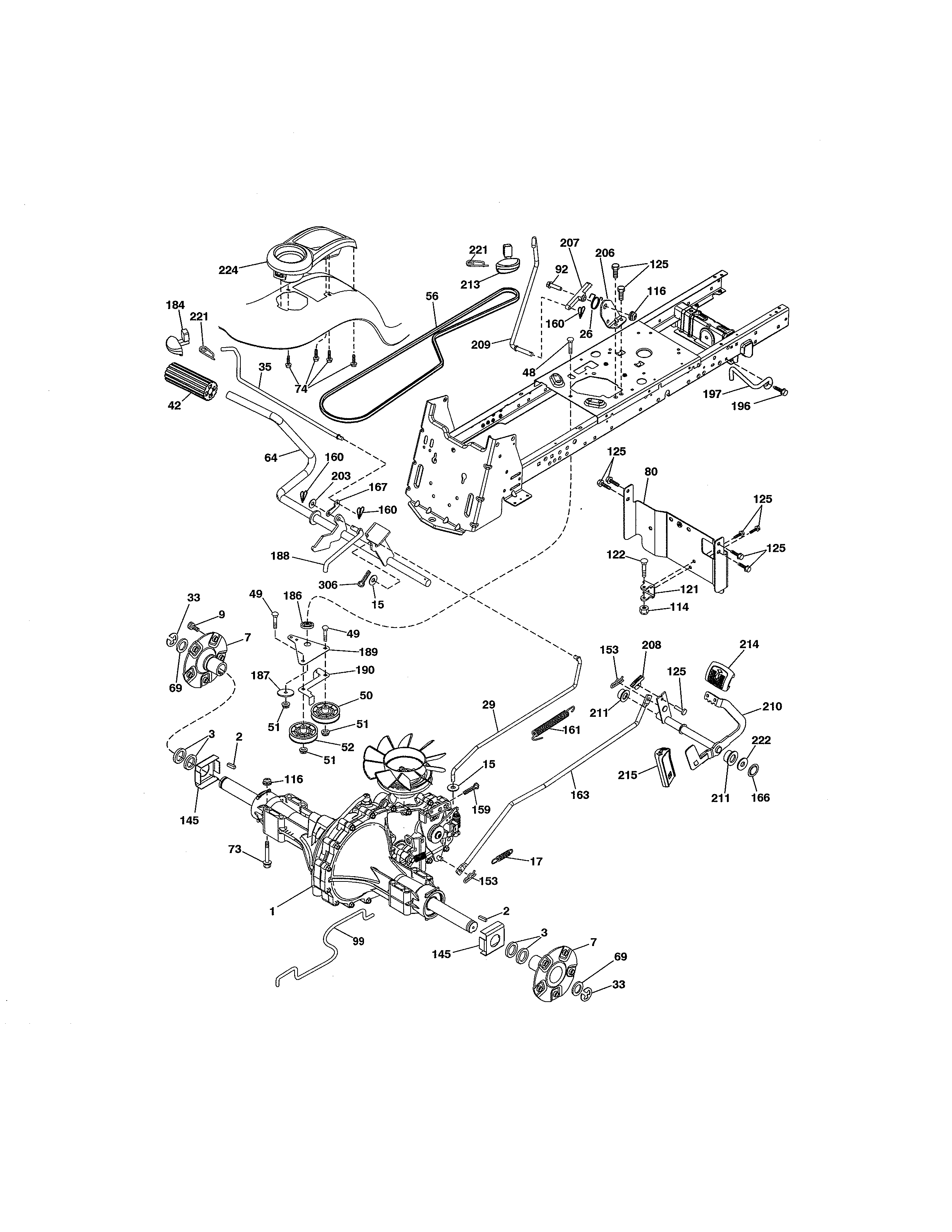 Craftsman 917204030 ground drive diagram