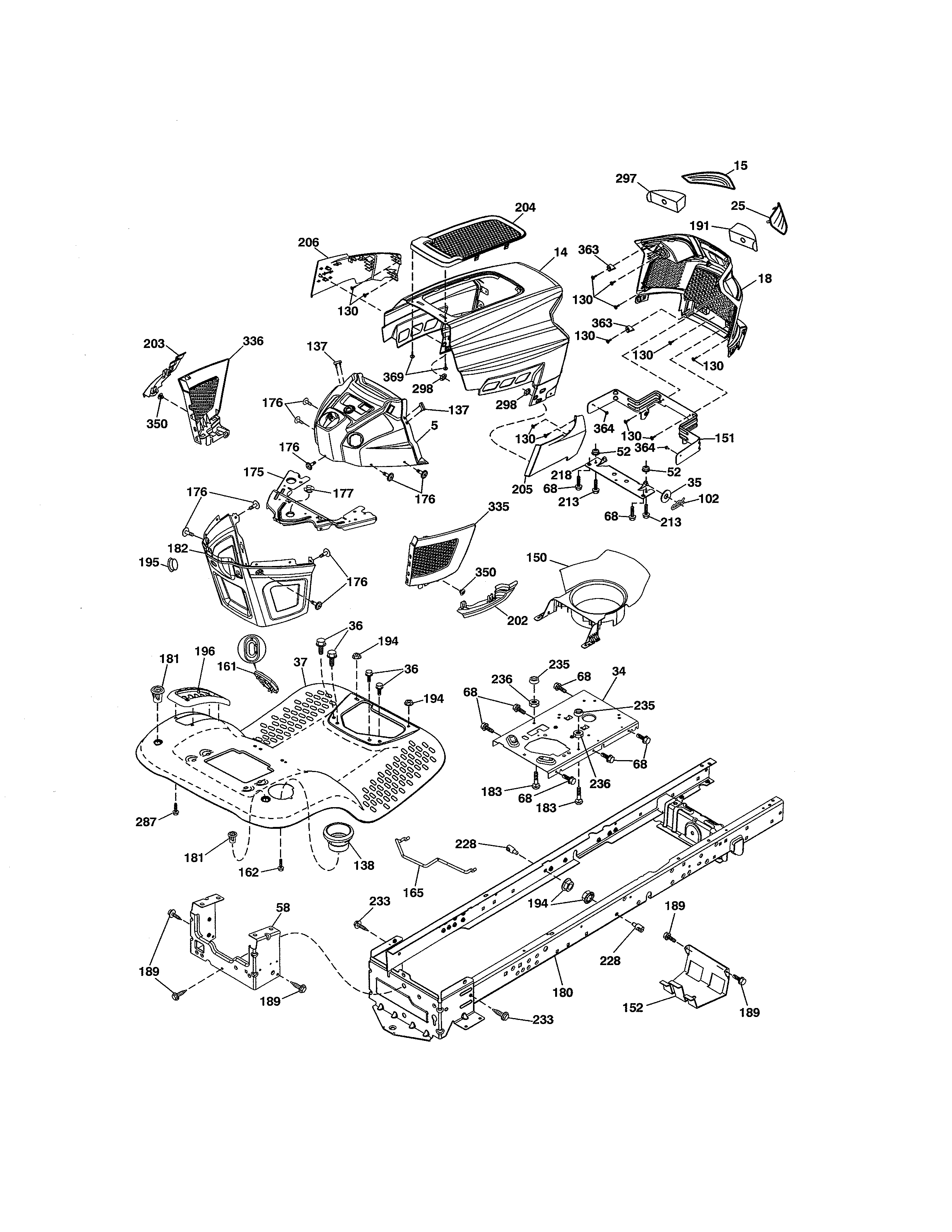 Craftsman 917986430 chassis diagram