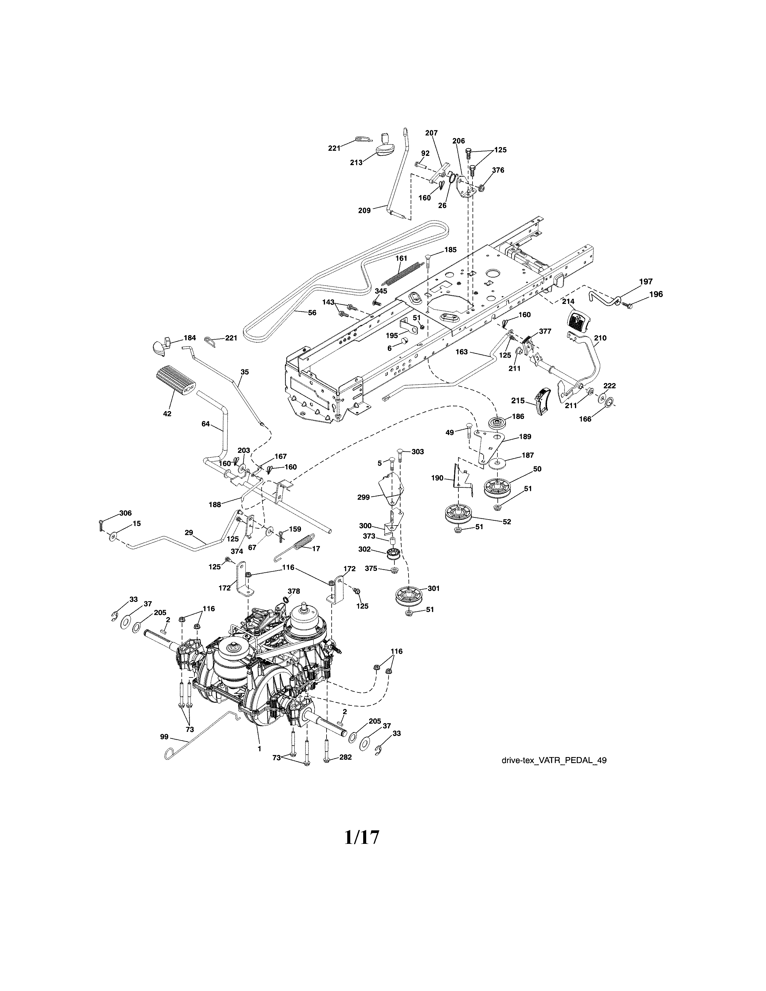 Craftsman 917986430 ground drive diagram