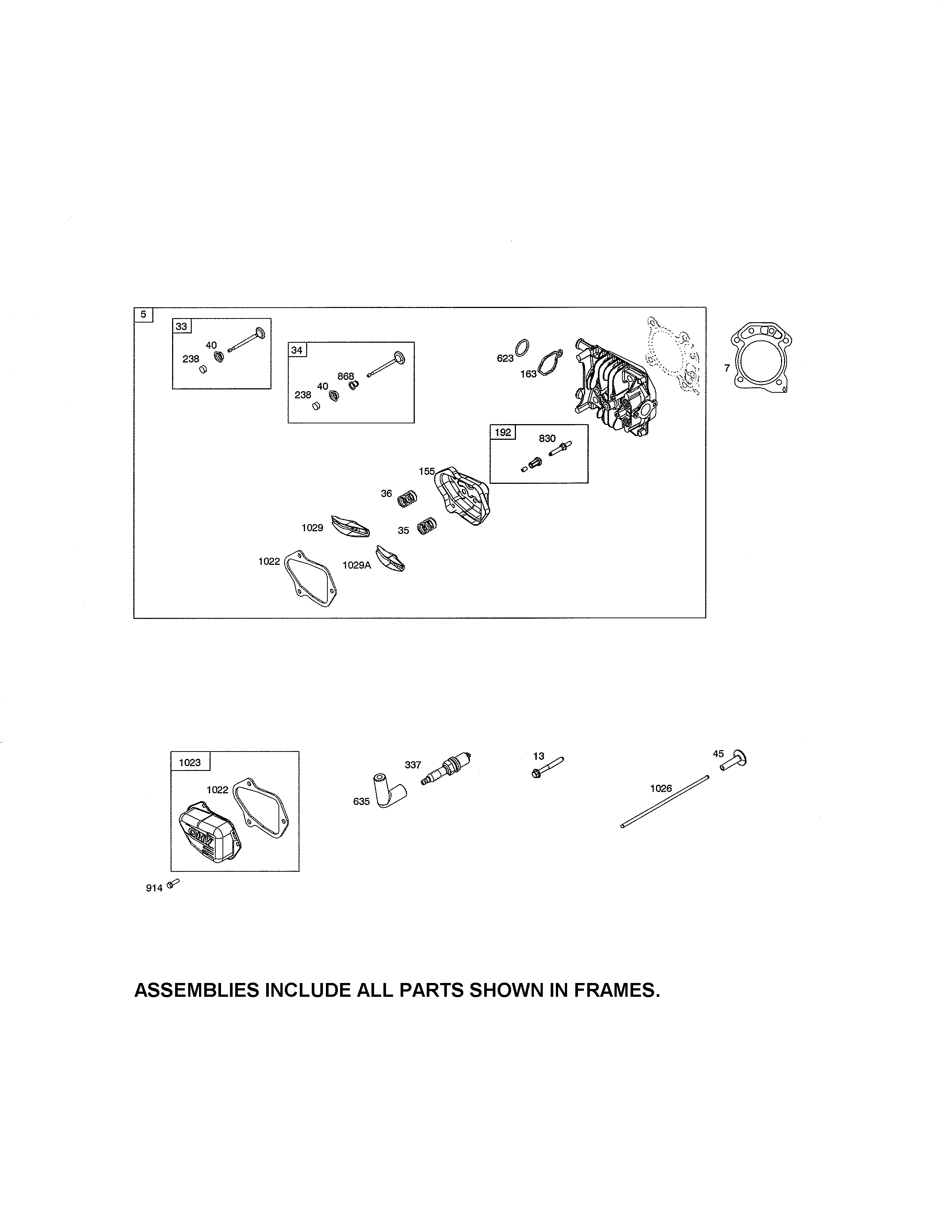 Craftsman 917378200 head-cylinder diagram