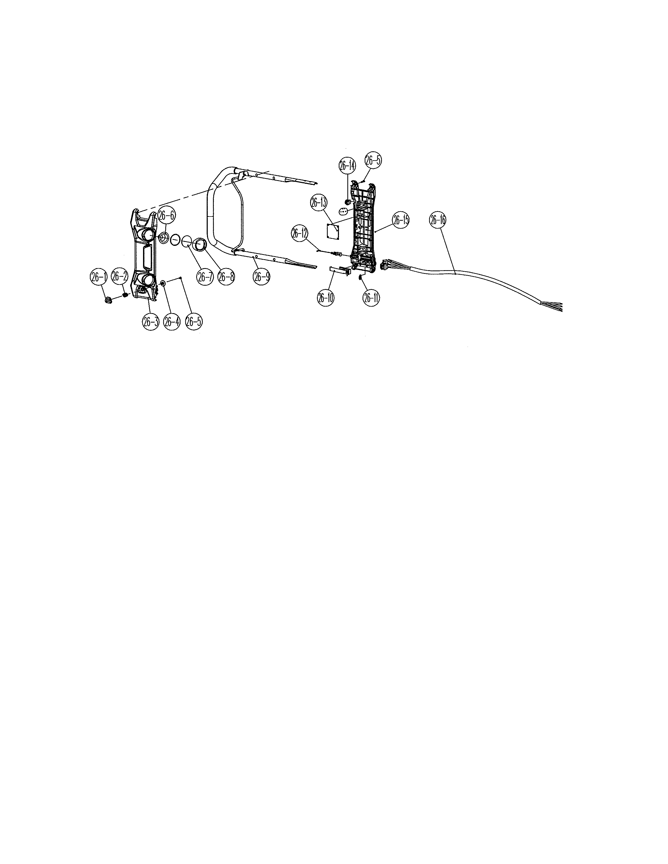 Craftsman 13888784 face plate/lower cover/cord diagram