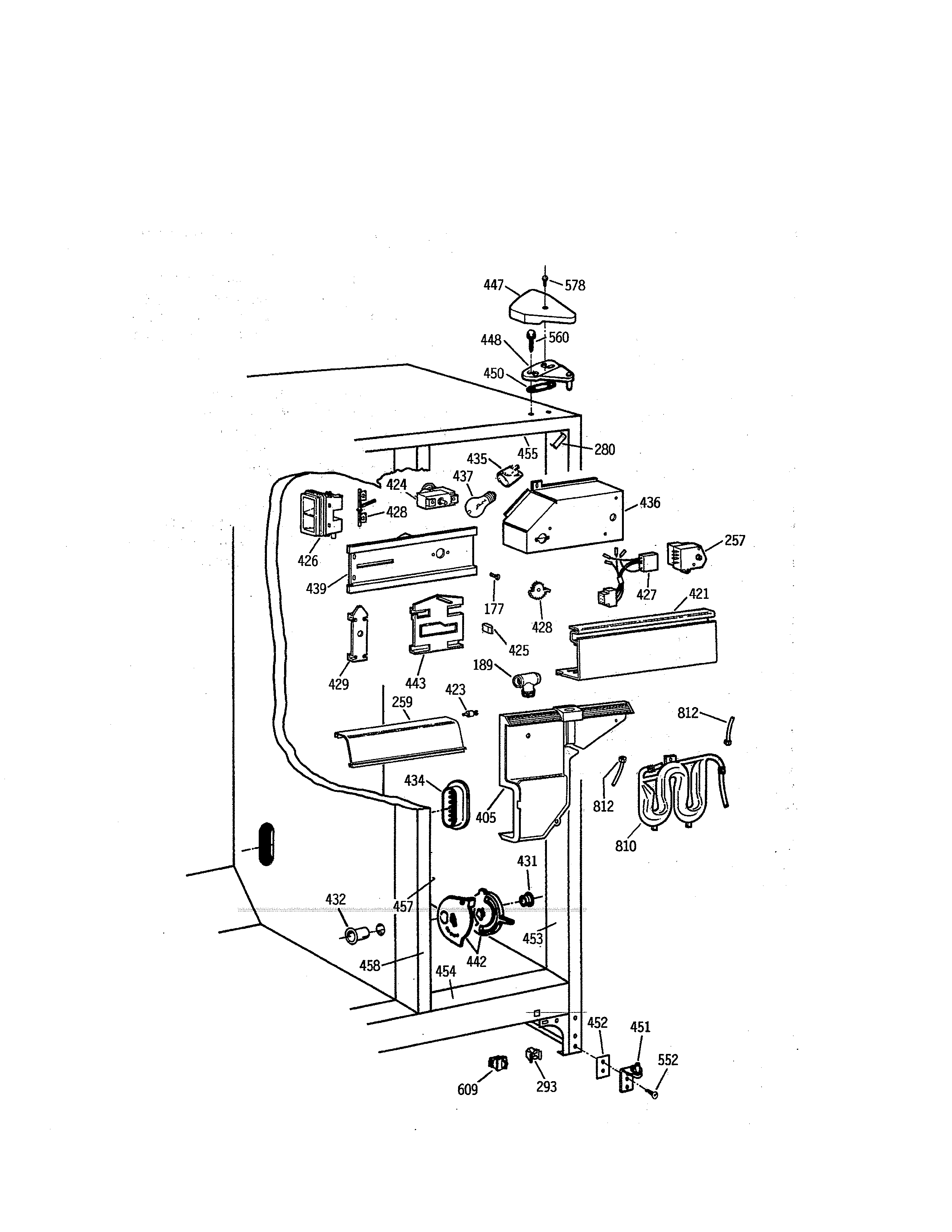 Kenmore 3639552782 fresh food section diagram