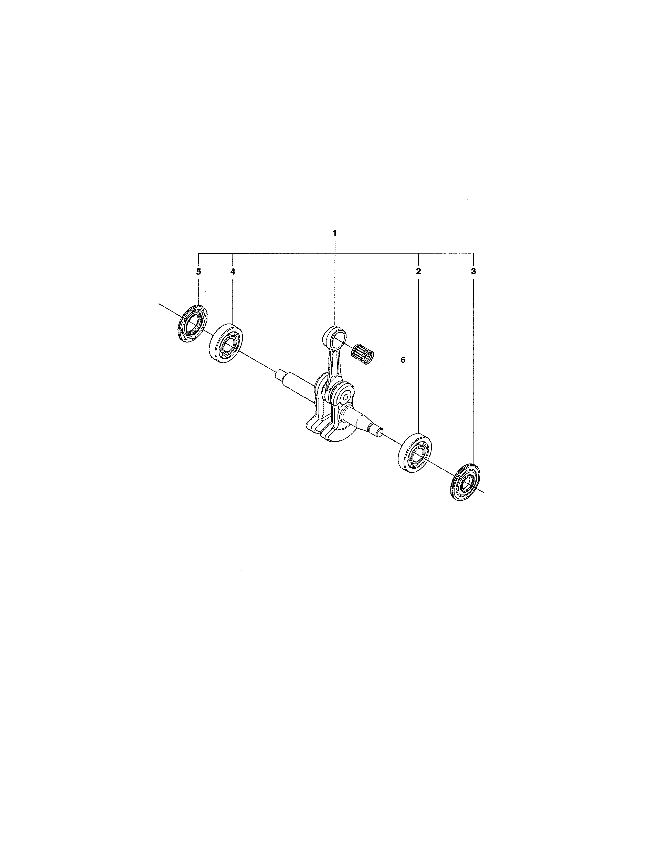 Husqvarna 965167936 crankshaft diagram