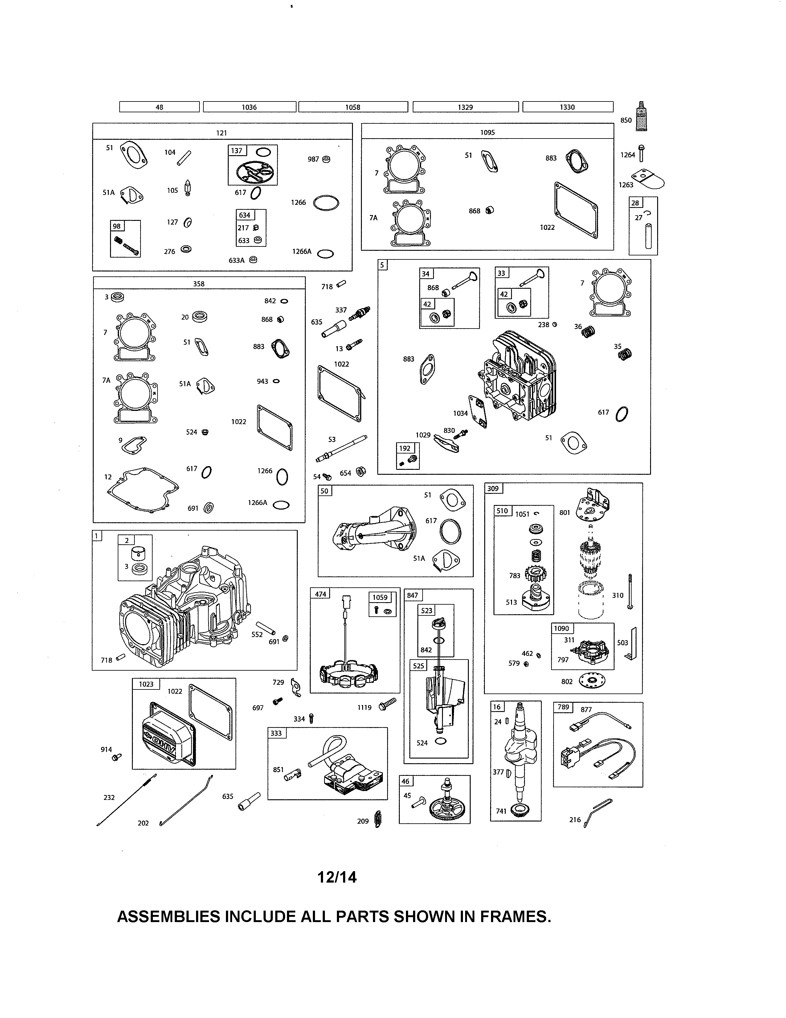 Craftsman 917203841 cylinder/motor-starter/crankshaft diagram
