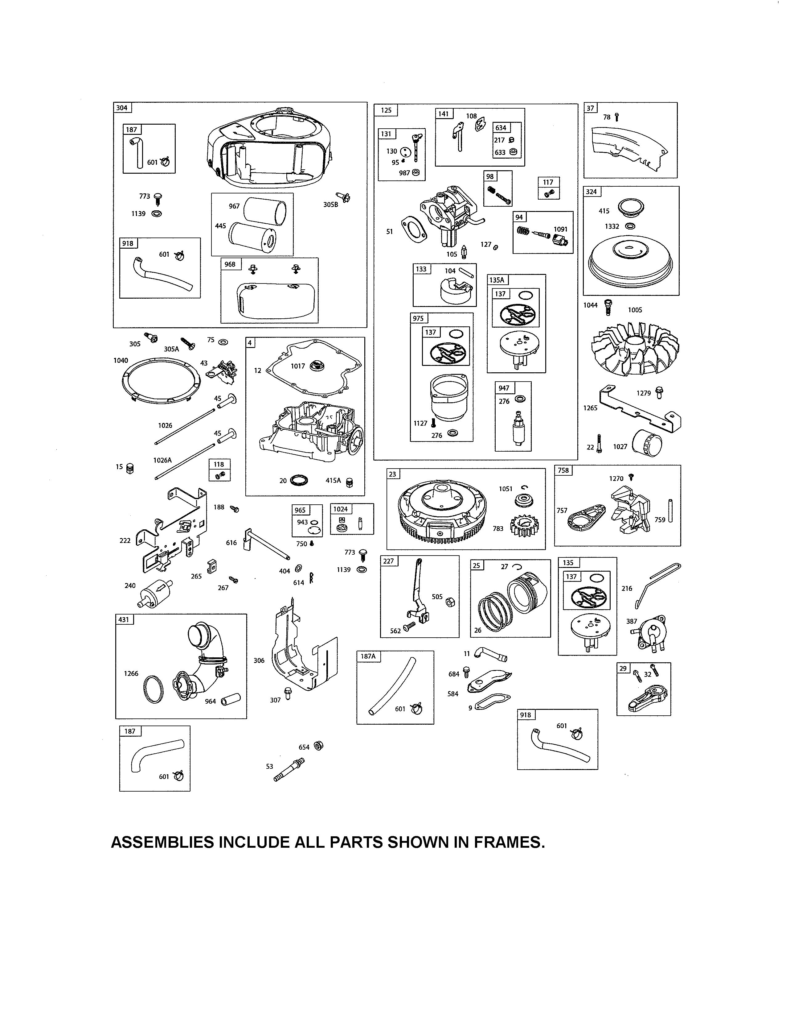 Craftsman 917203841 carburetor/blower housing diagram