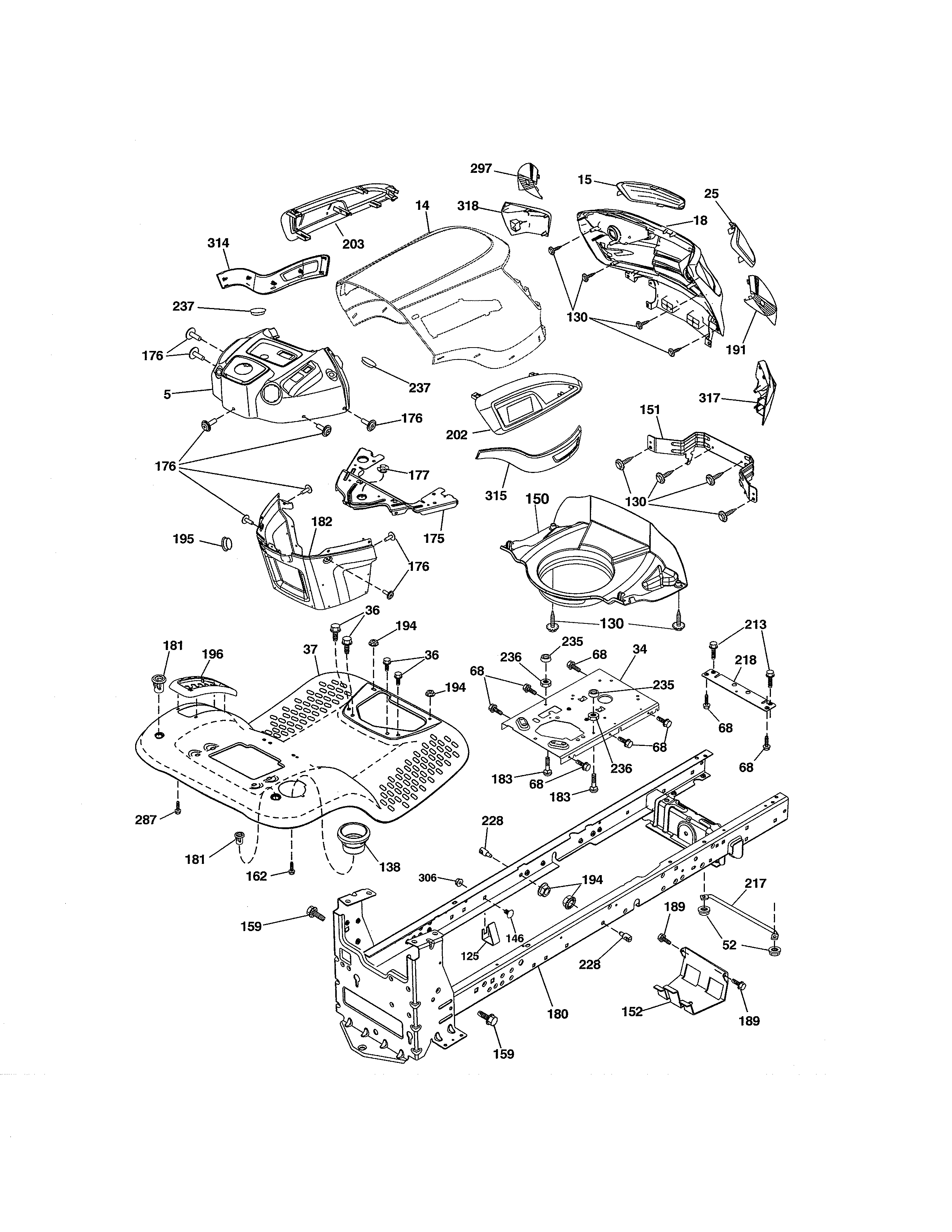 Craftsman 917986360 chassis diagram