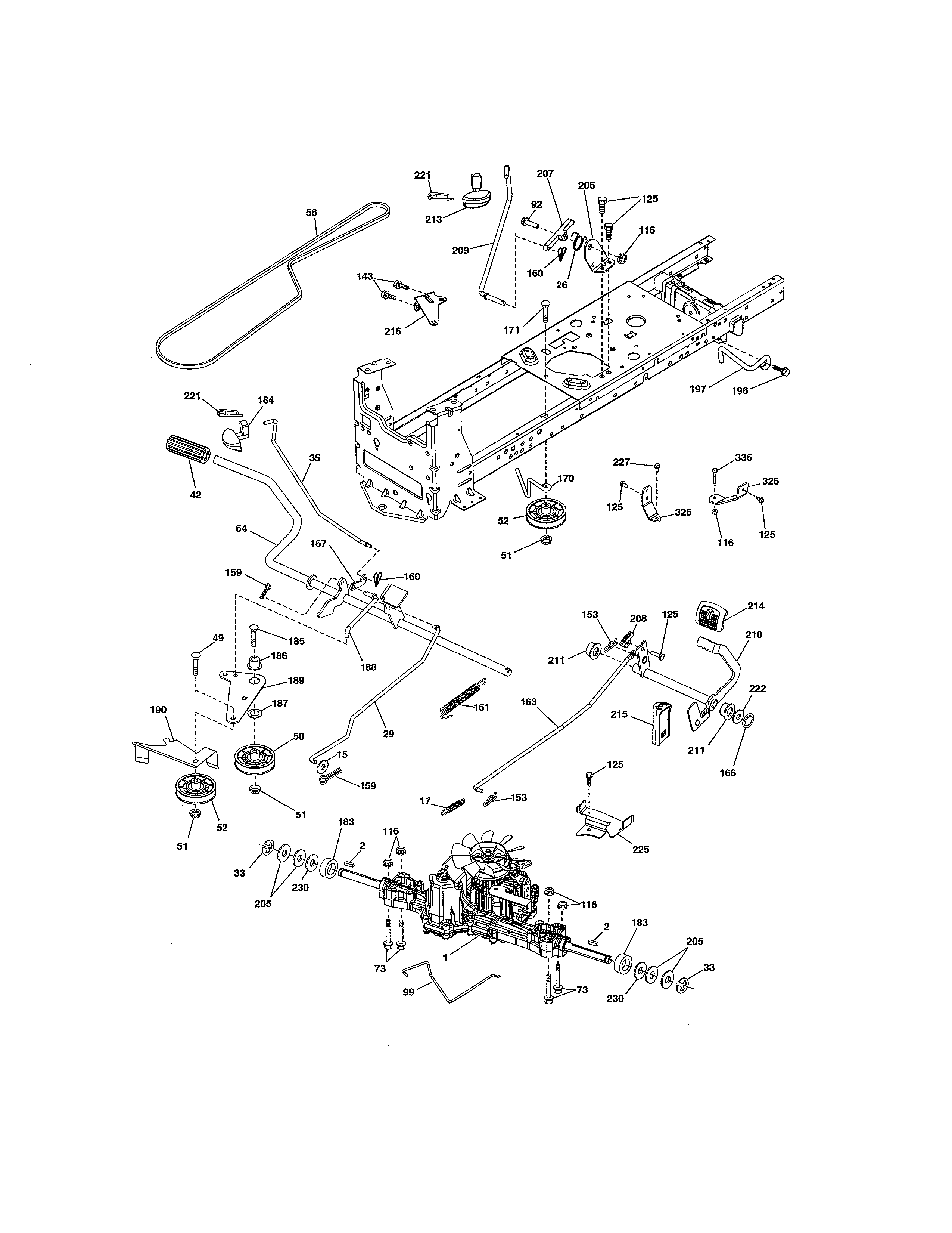 Craftsman 917986360 ground drive diagram