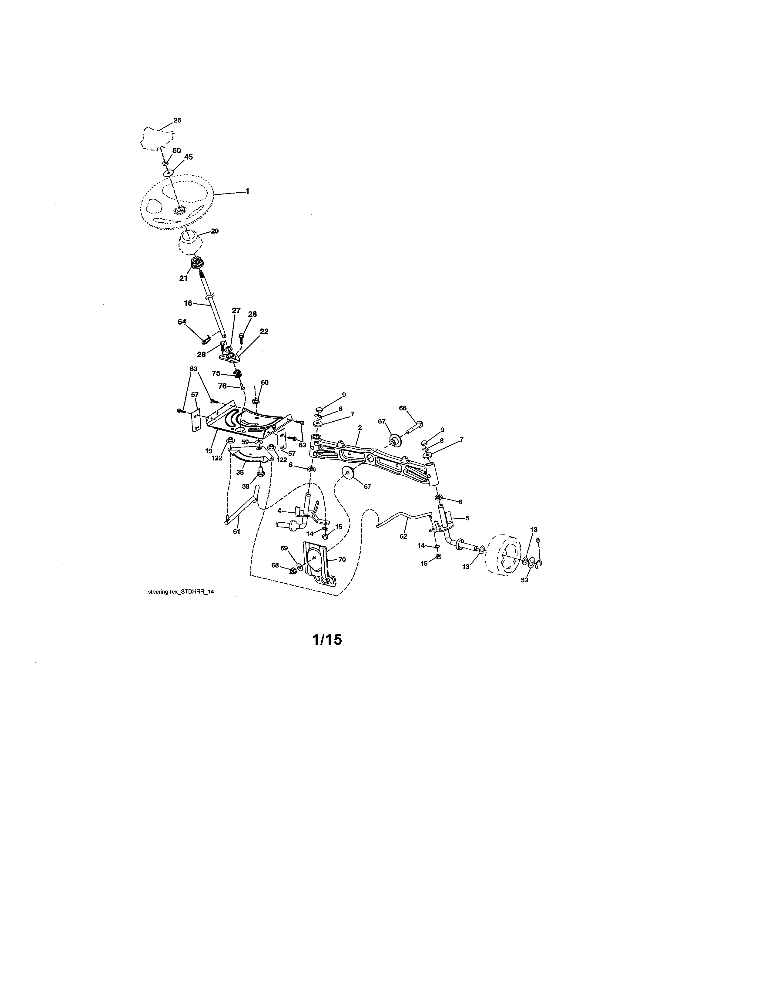 Craftsman 917986360 steering diagram