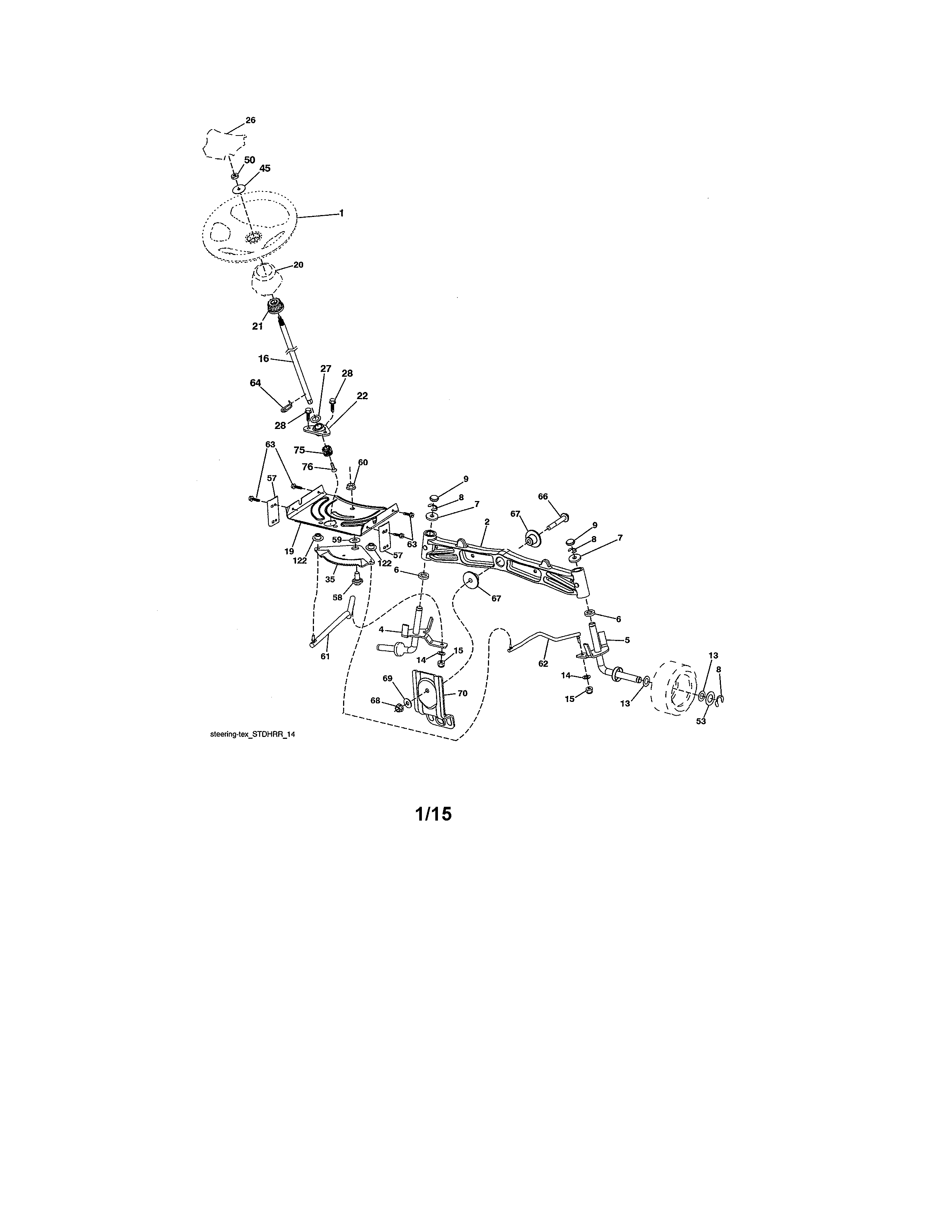 Craftsman 917986361 steering diagram