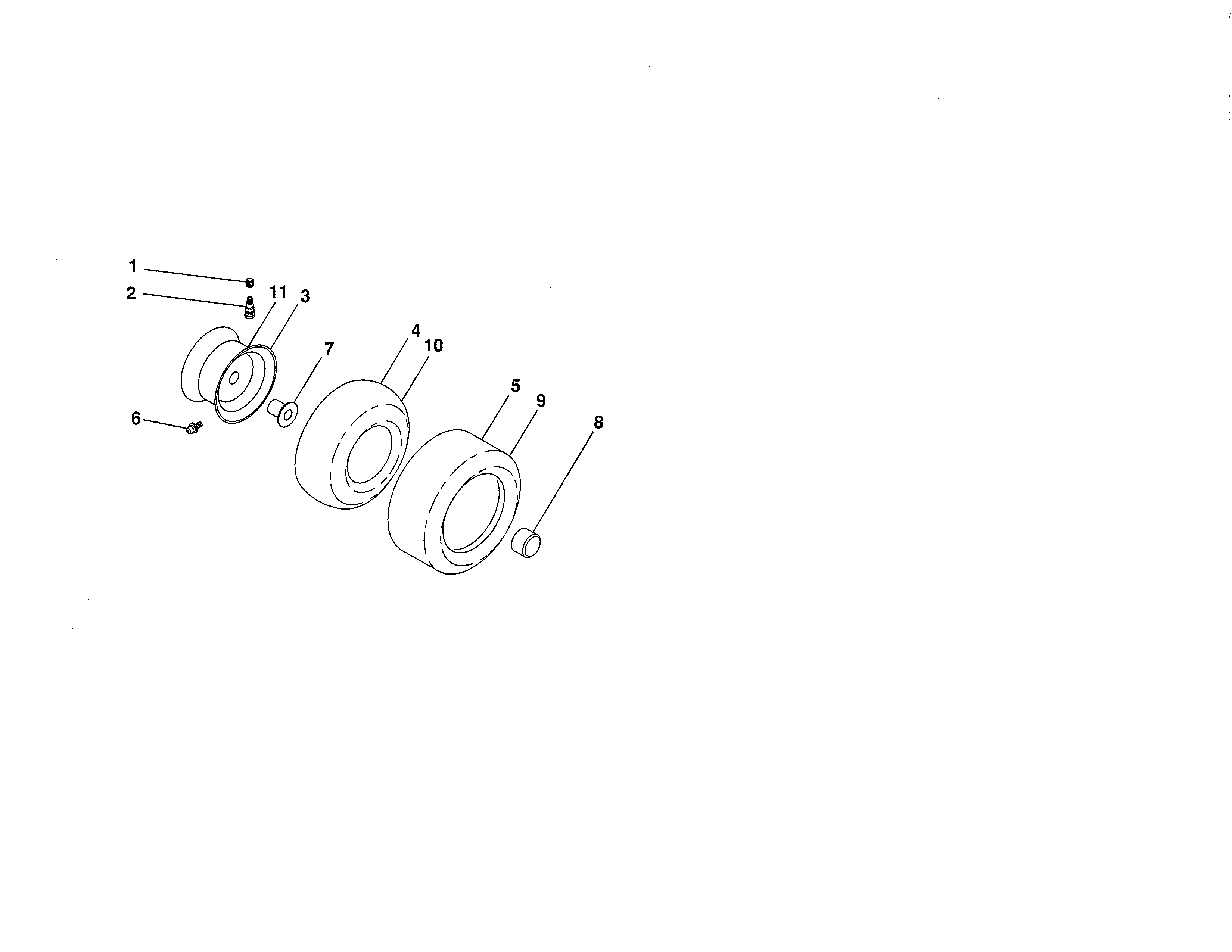 Craftsman 917986361 wheels & tires diagram