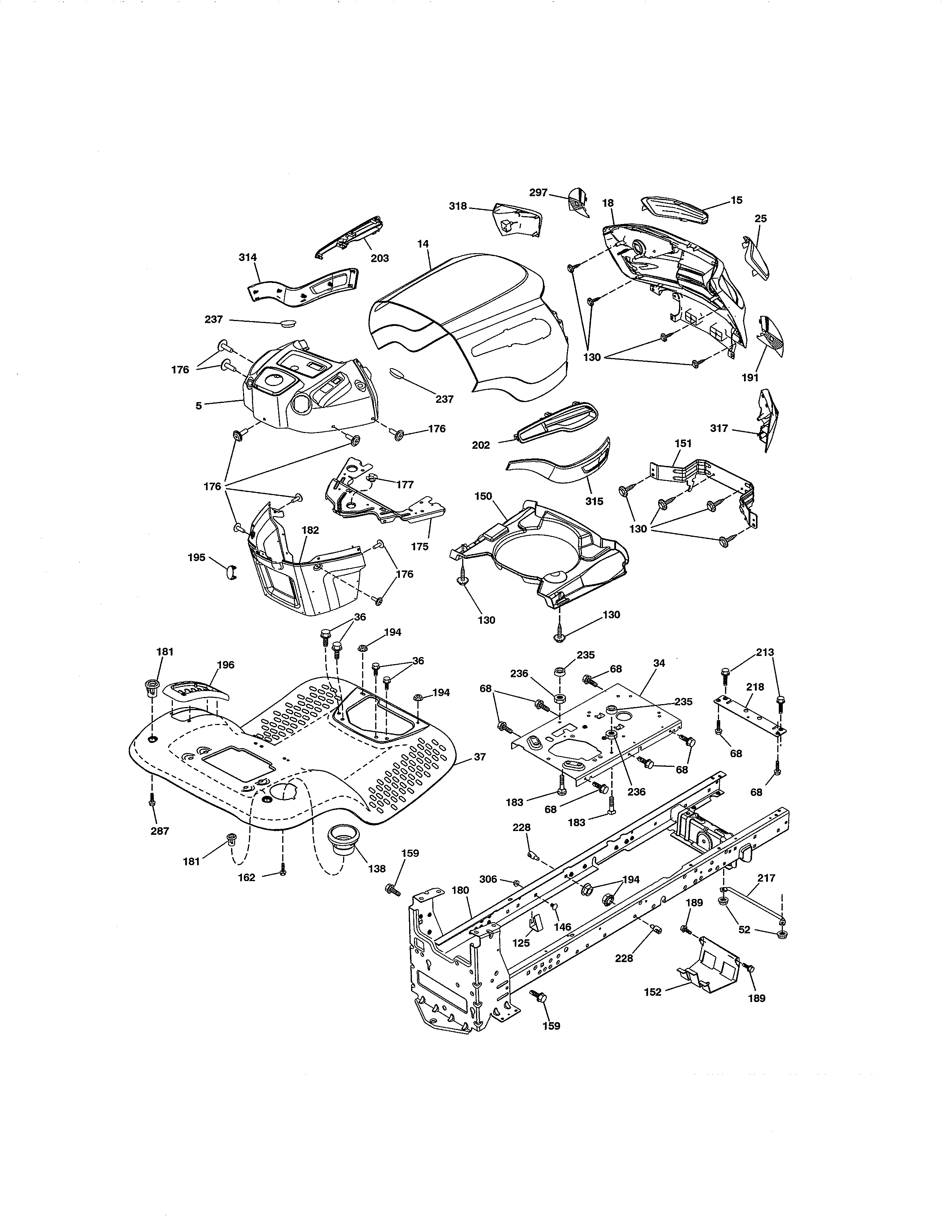 Craftsman 917986370 chassis diagram