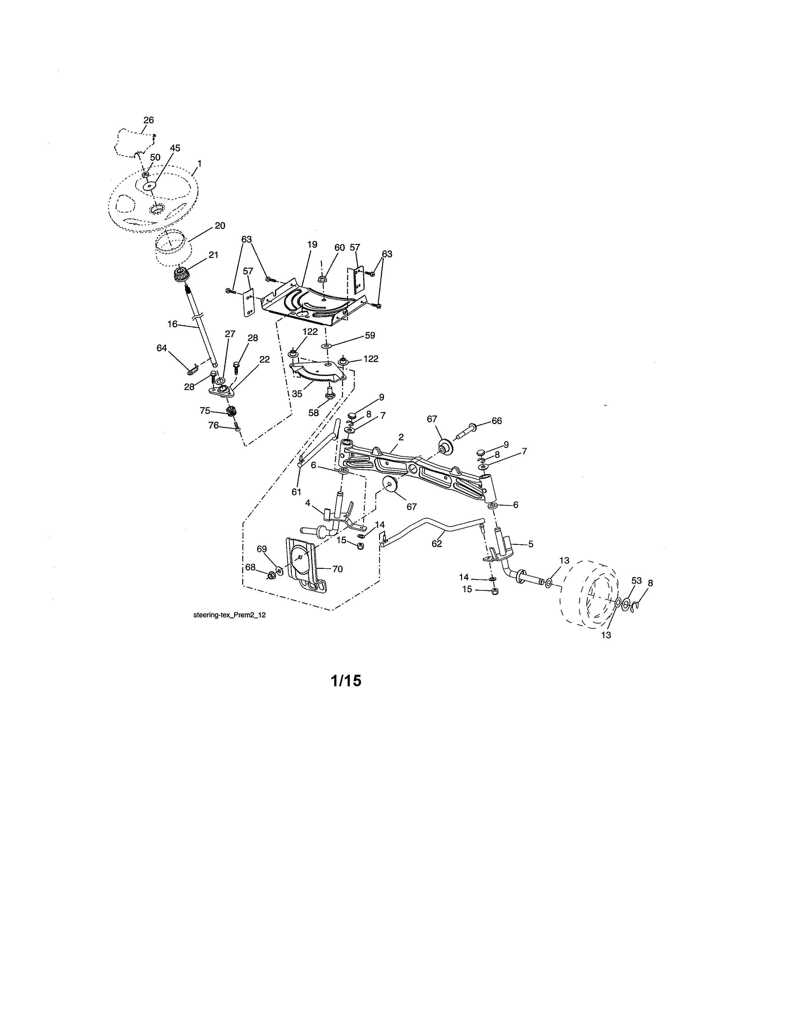 Craftsman 917986370 steering diagram