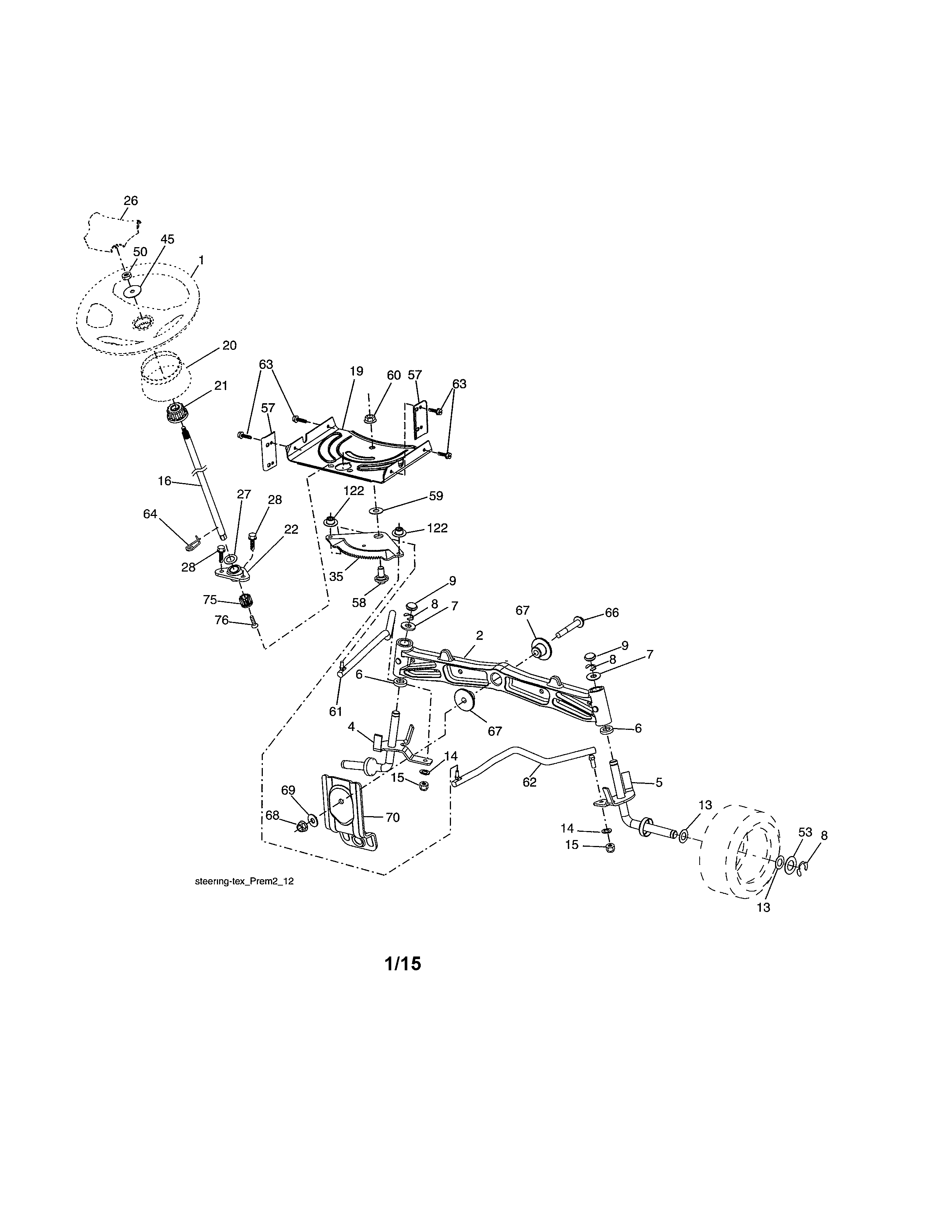 Craftsman 917986471 steering diagram