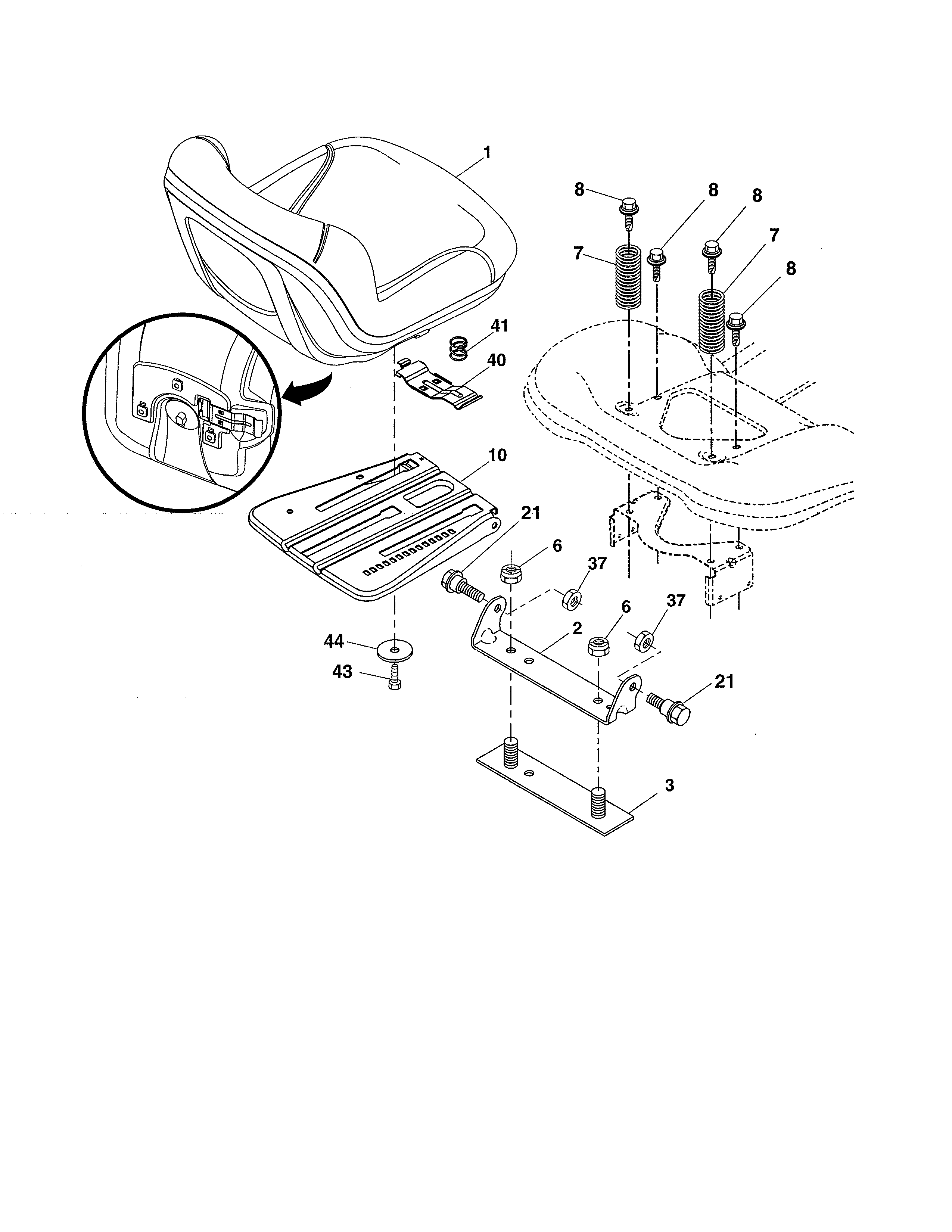 Craftsman 917986471 seat diagram