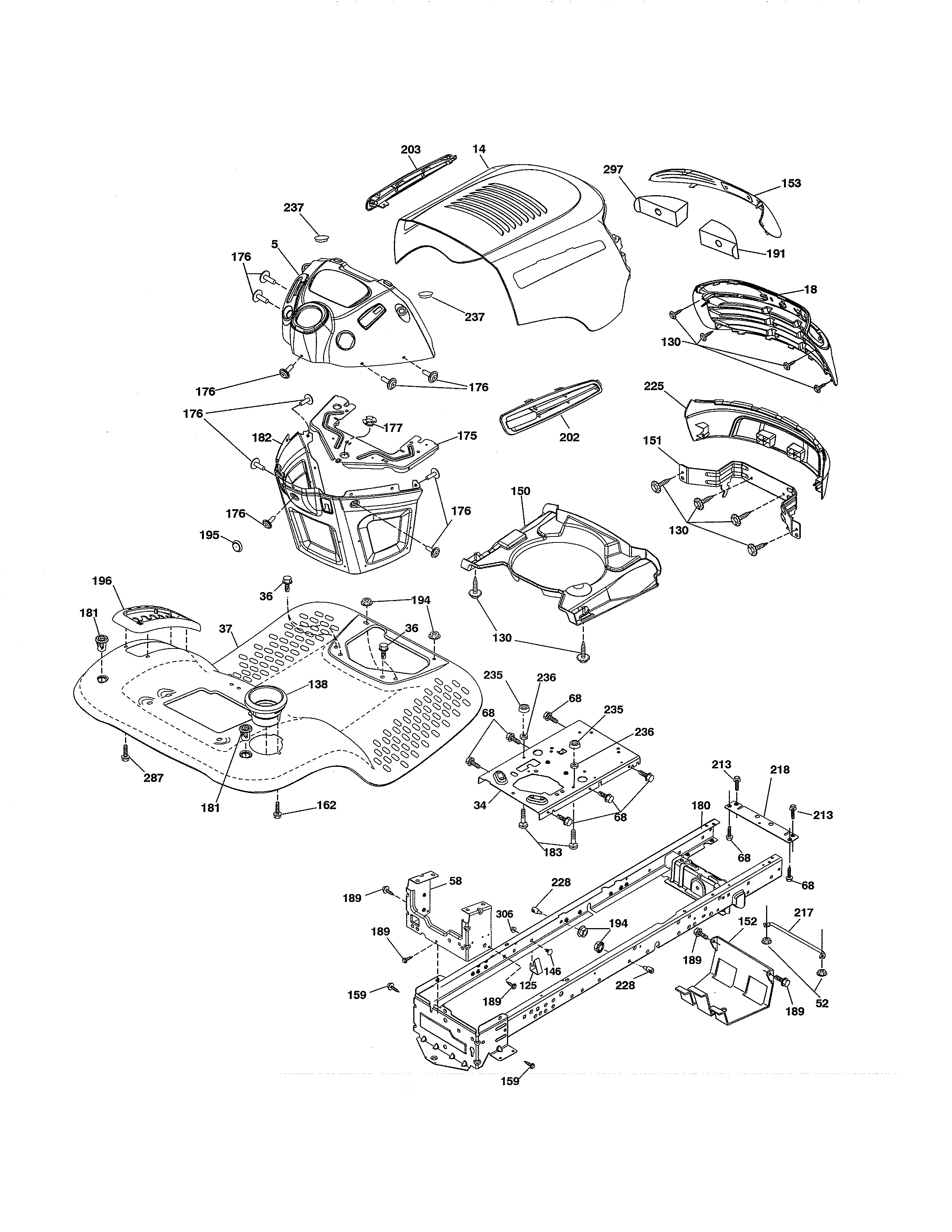 Craftsman 917992311 chassis diagram