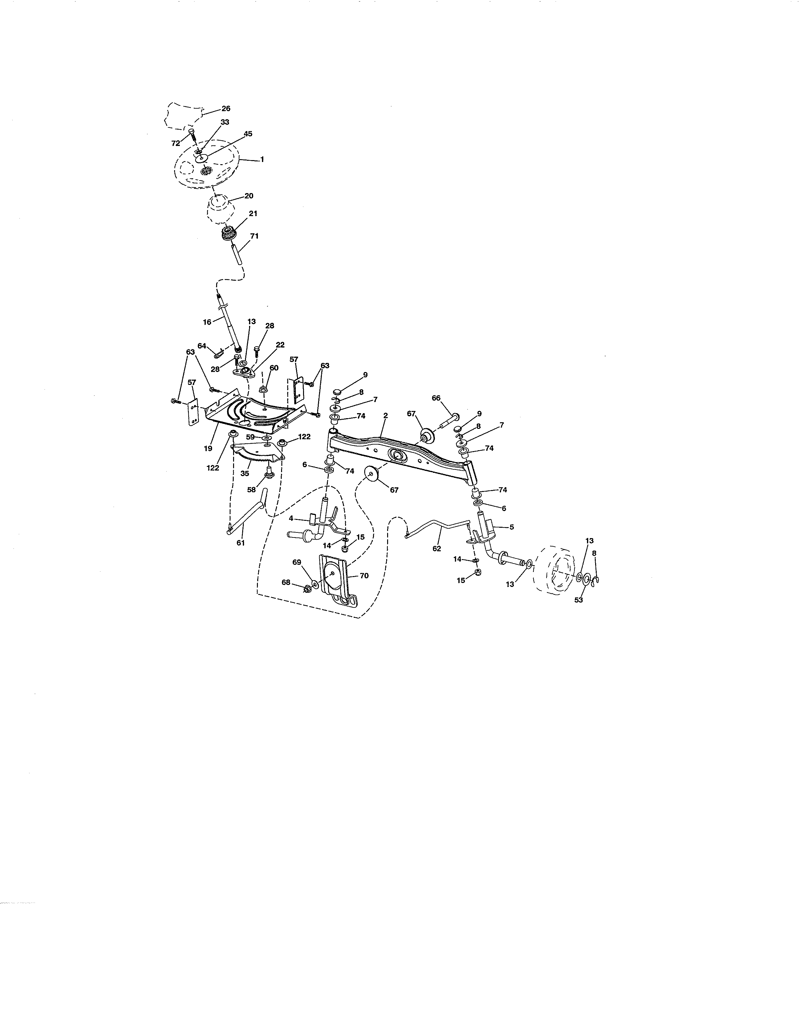 Craftsman 917992311 steering diagram