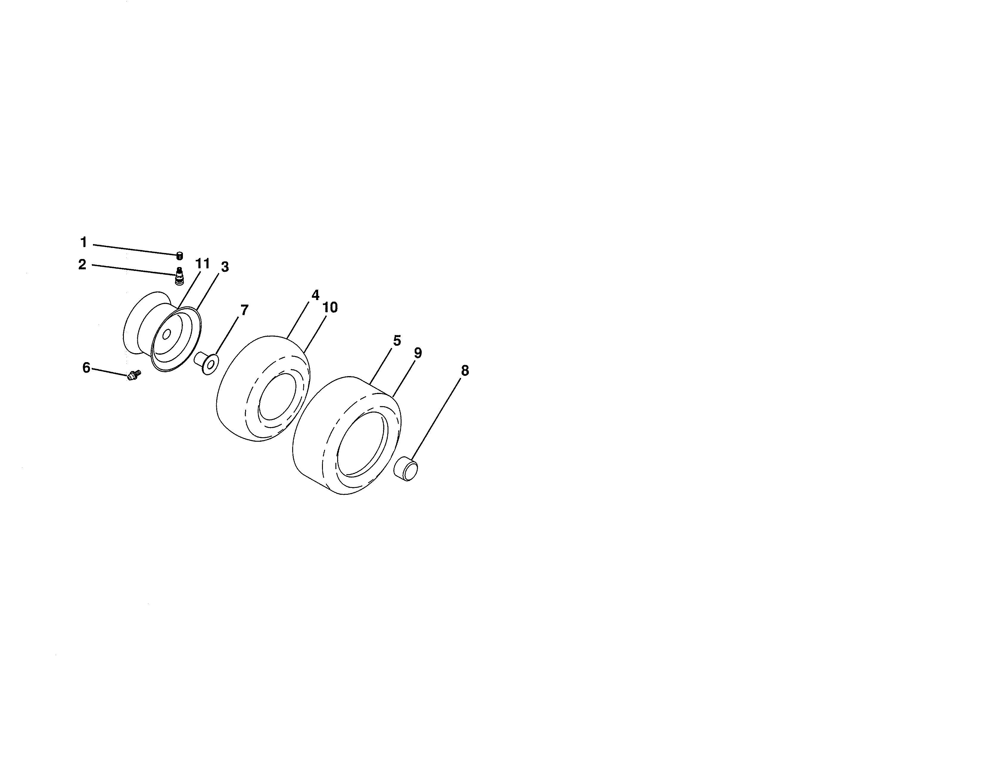 Craftsman 917992311 wheels & tires diagram