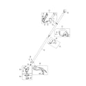 MTD 41DDZ46C799 drive shaft/throttle housing/shield diagram
