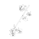 Craftsman 316731932 throttle housing/drive shaft/shield diagram