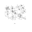 Craftsman 316711022 short block/fuel tank/muffler diagram