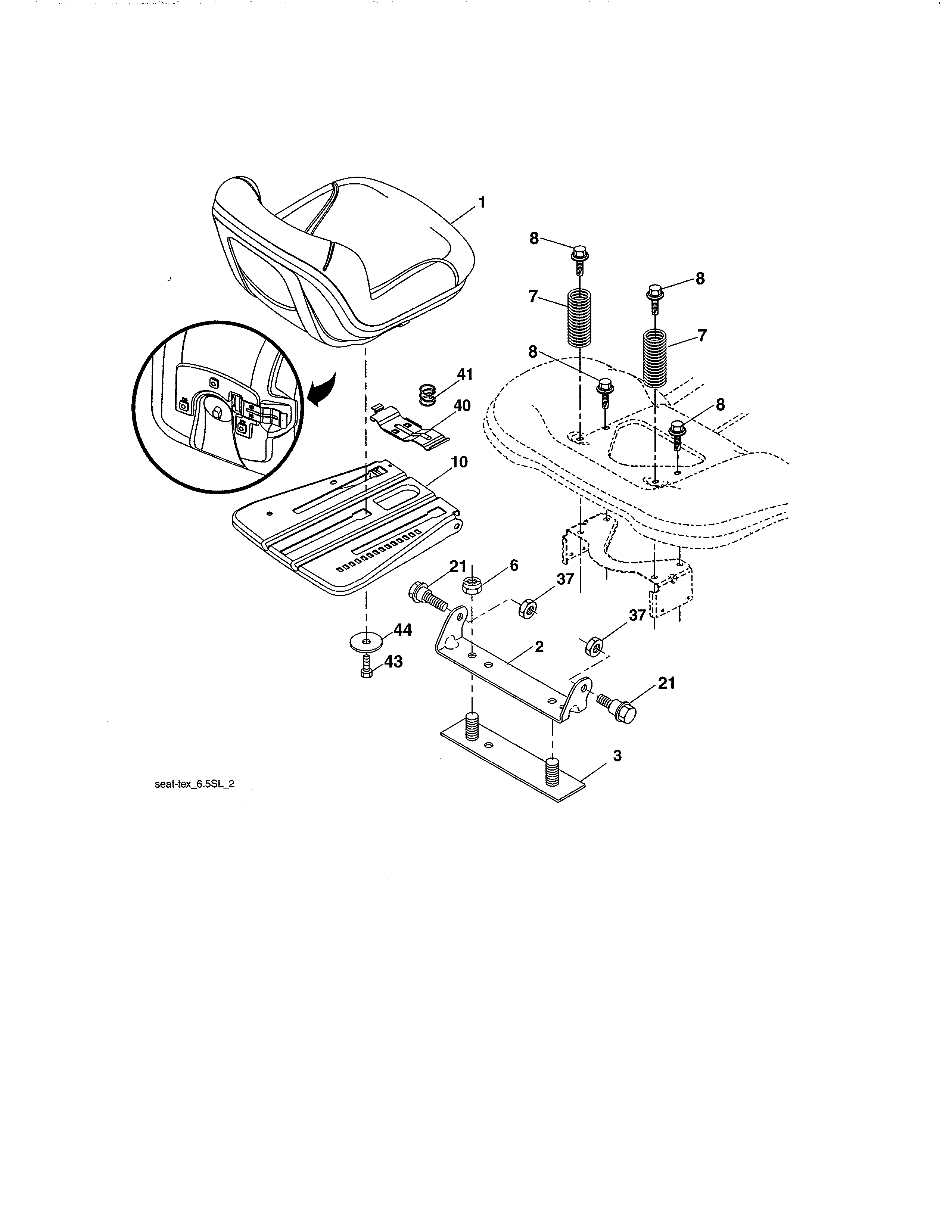 Craftsman 917986330 seat diagram